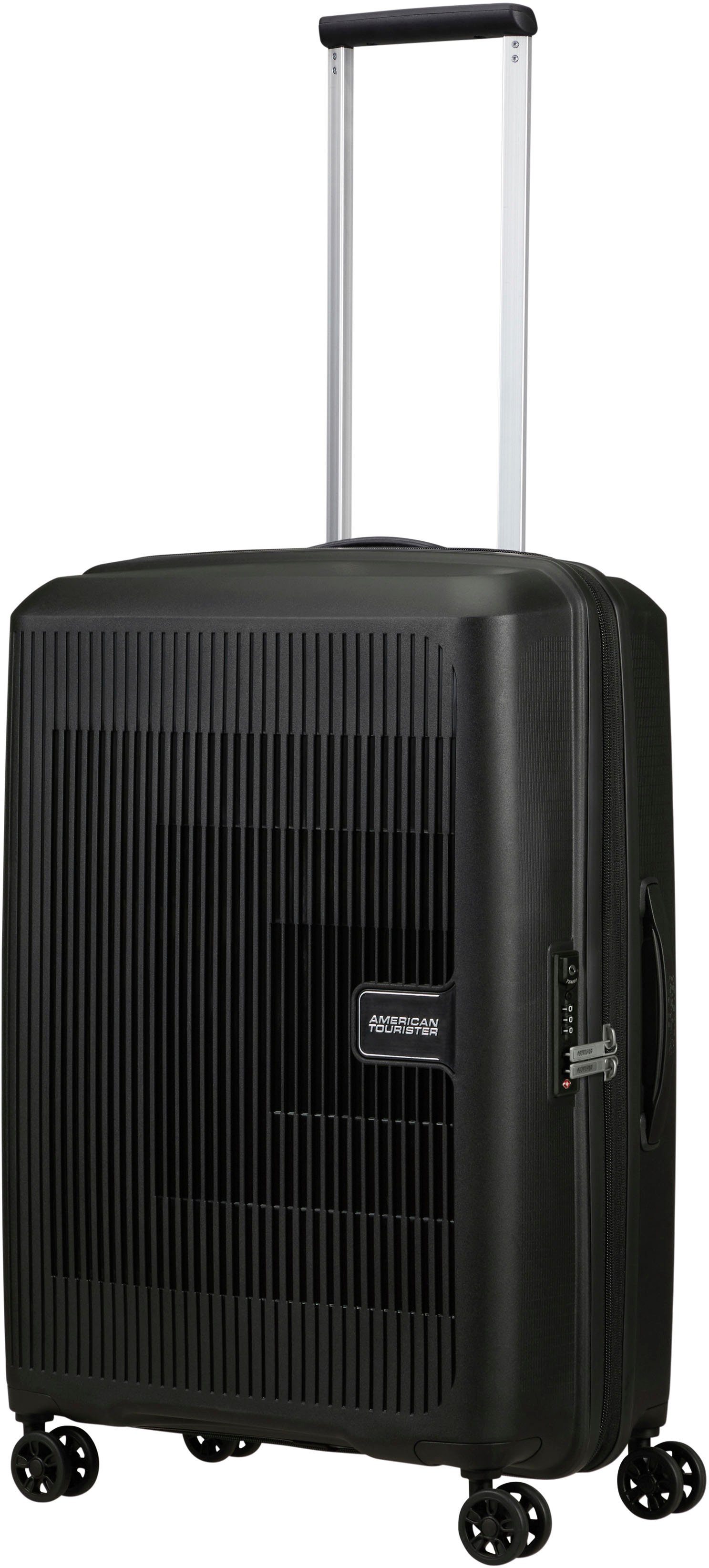 American Tourister Aerostep Spinner 67 Exp black Harde Koffer