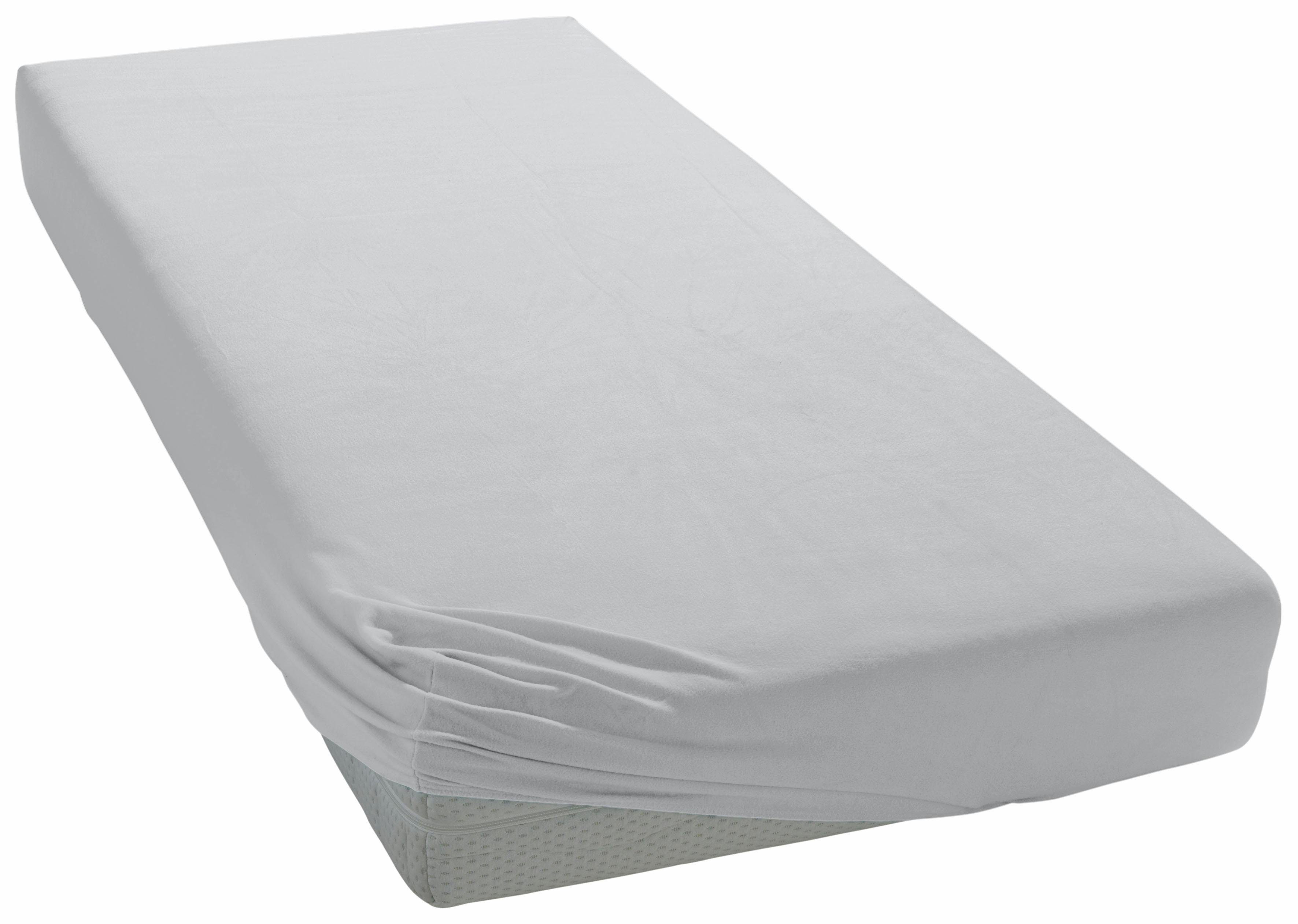 Curt Bauer Hoeslaken Jersey (1 stuk) hoeslakens maat 140-160 cm x 200-220 cm zilver(kleur)