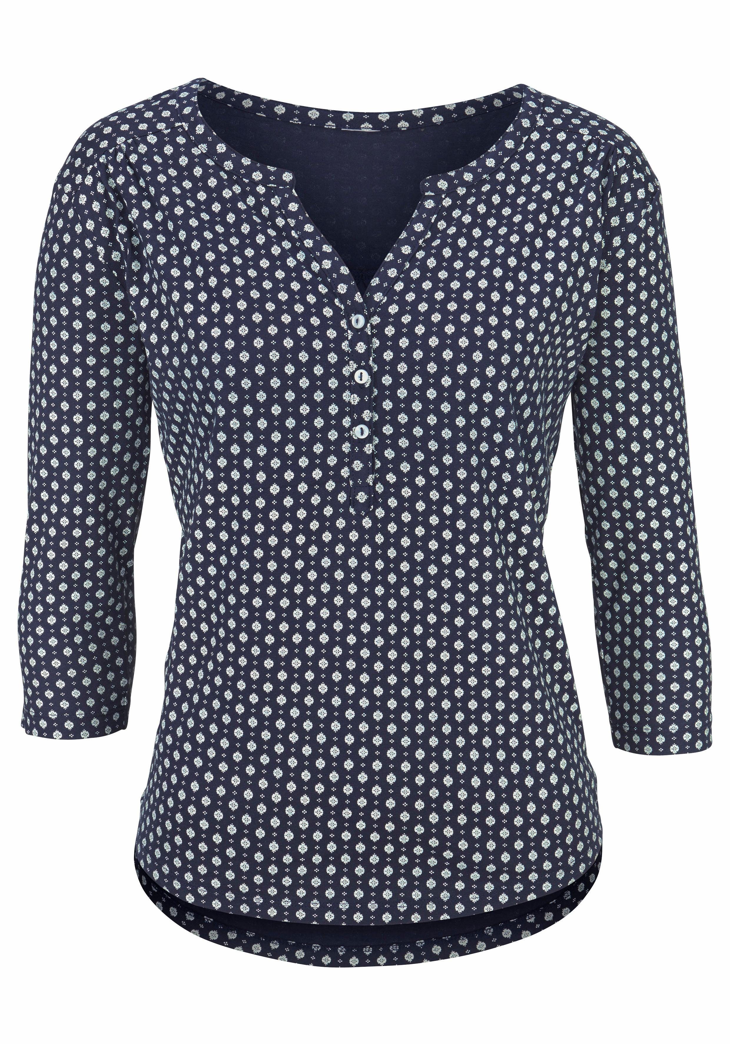 Lascana Shirt Met knoopsluiting van onderhoudsvriendelijke kwaliteit met viscose