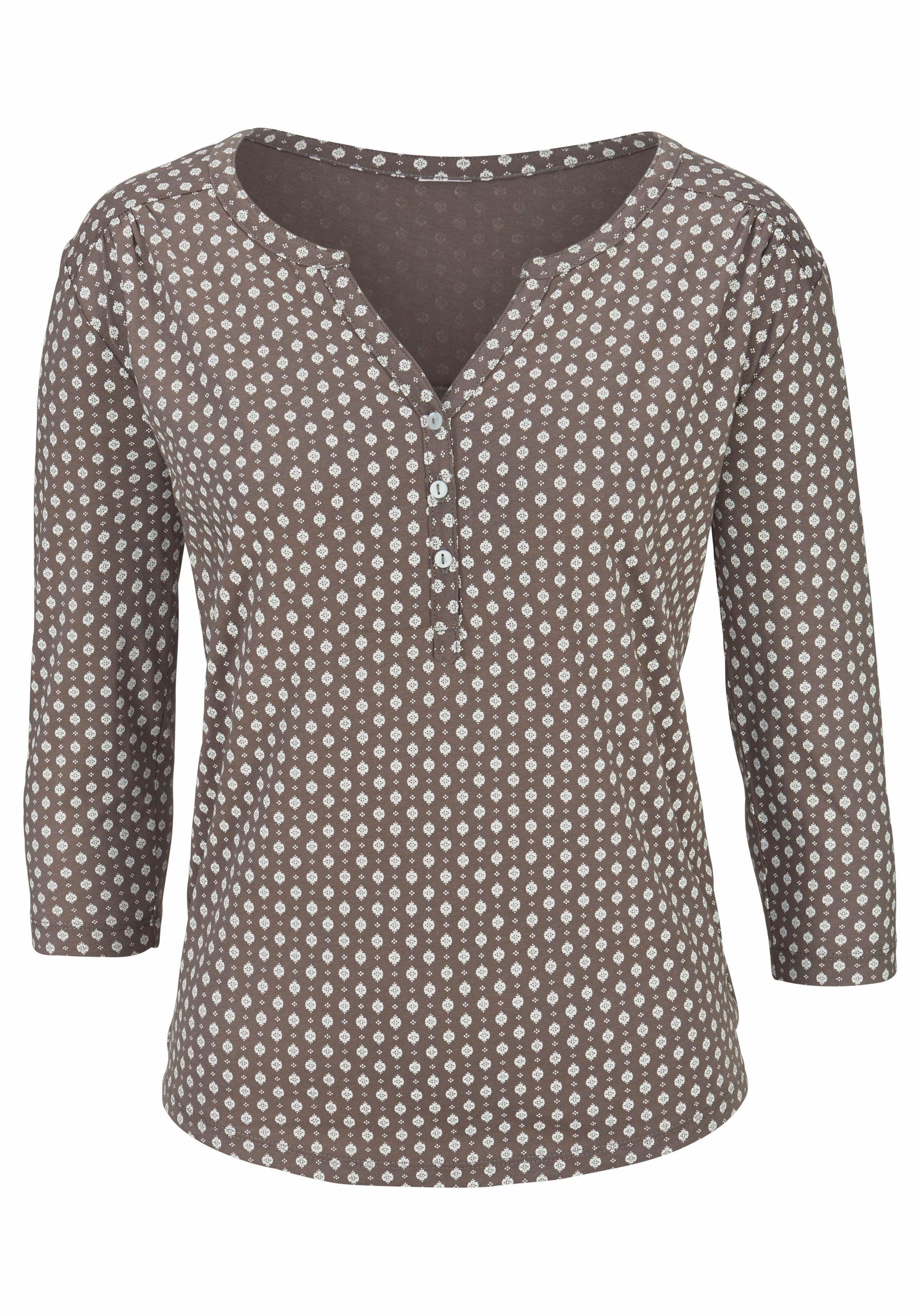 Lascana Shirt Met knoopsluiting van onderhoudsvriendelijke kwaliteit met viscose