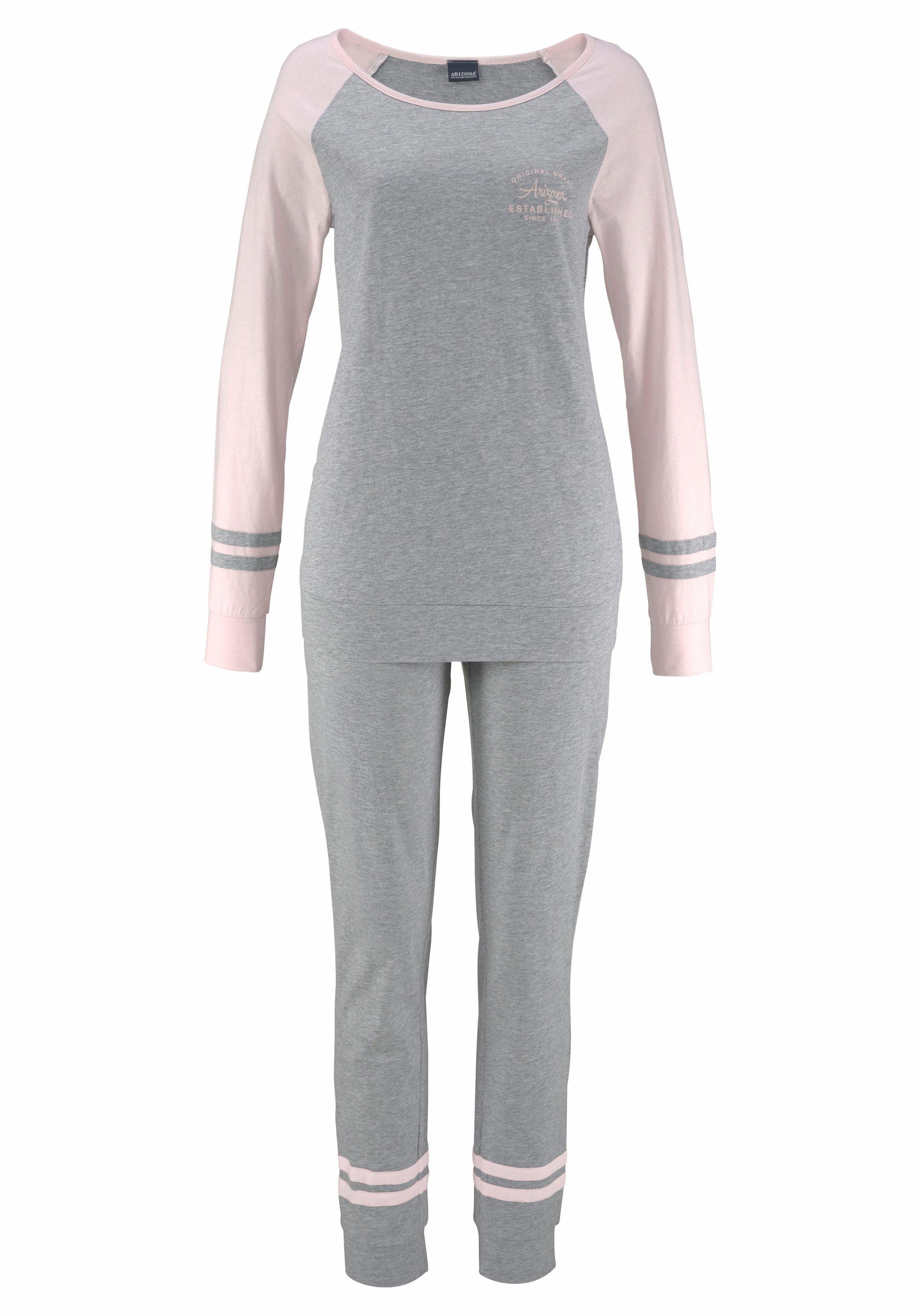 Arizona Pyjama met raglanmouwen (2-delig, 1 stuk)