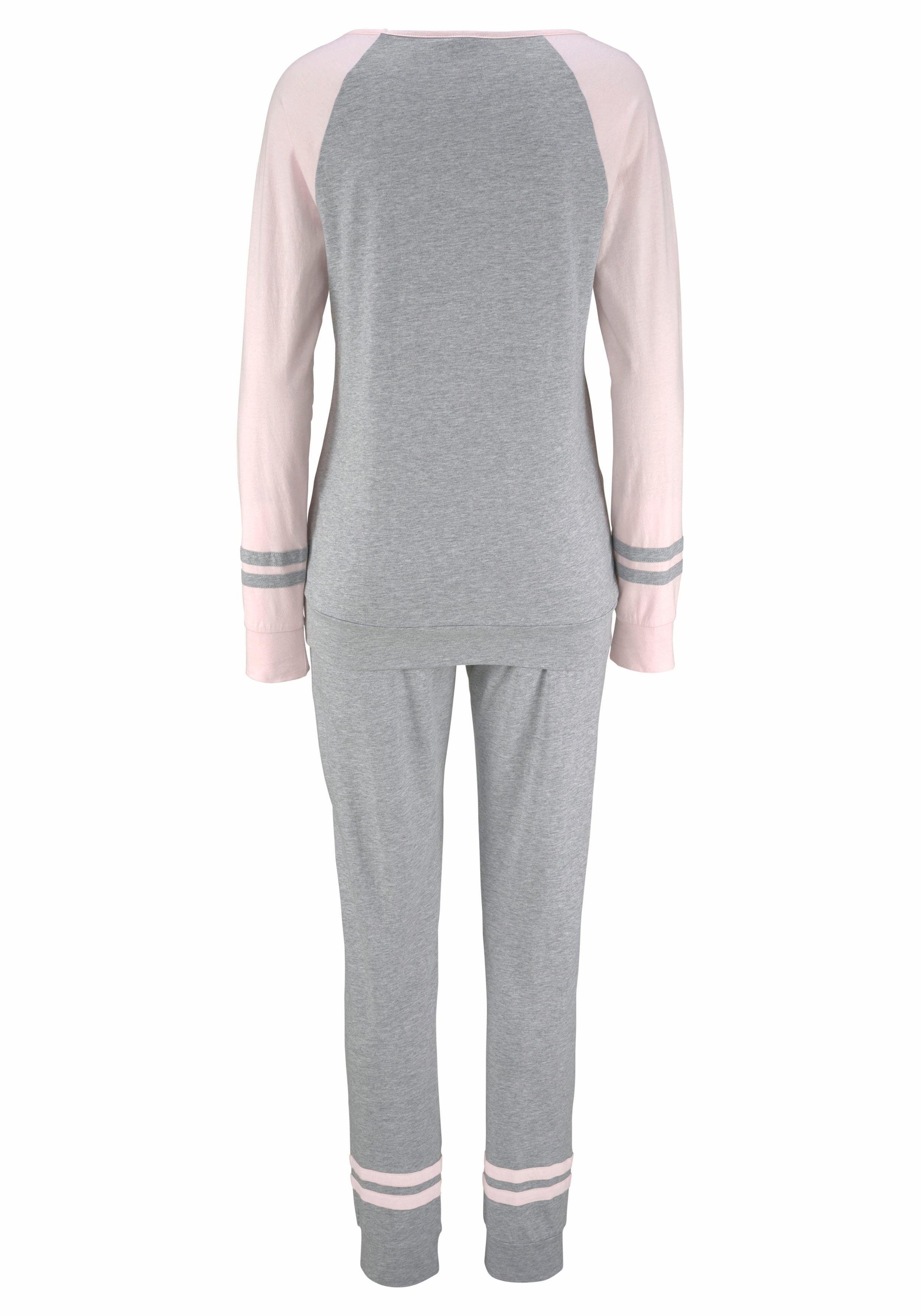 Arizona Pyjama met raglanmouwen (2-delig, 1 stuk)