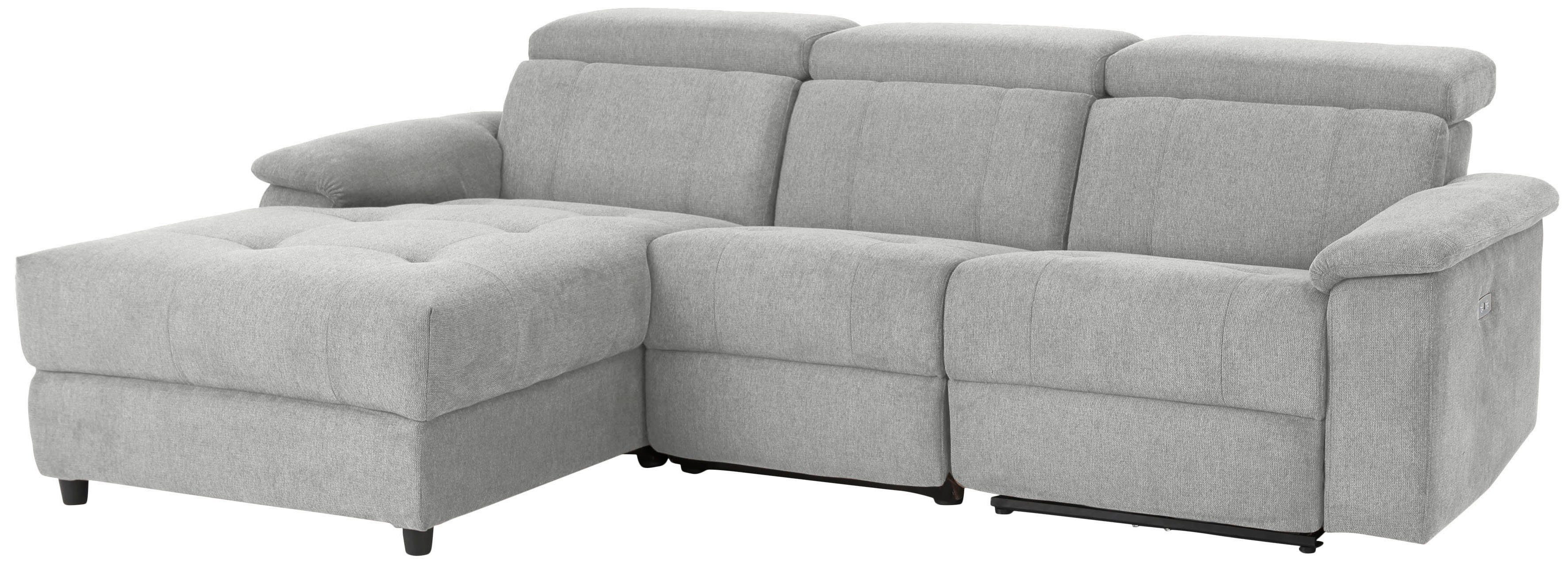 Home affaire Hoekbank Binado, L-vorm, met handmatige of elektrische relaxfunctie met usb-aansluiting