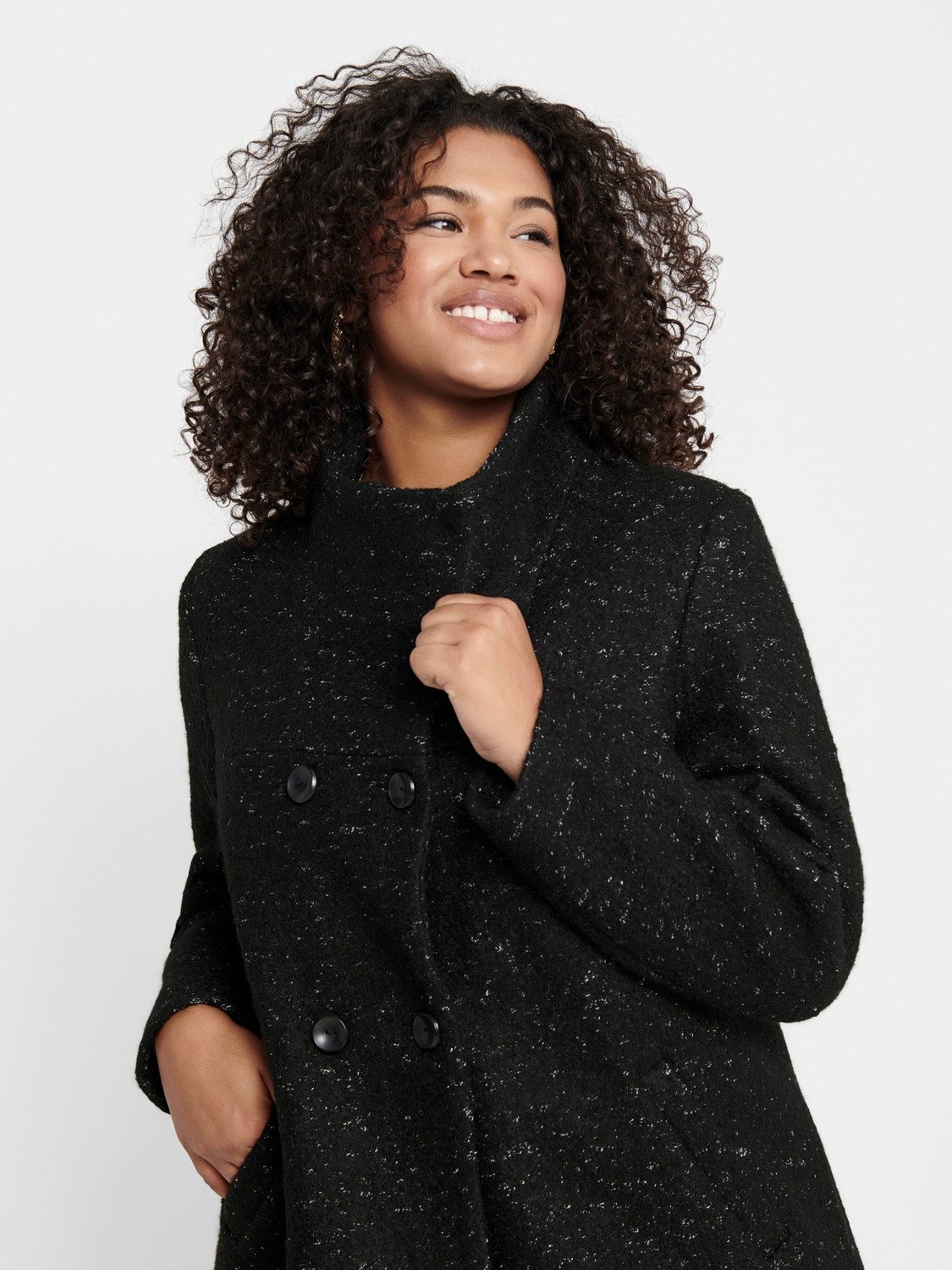 ONLY CARMAKOMA Korte jas CARNEWSOPHIA WOOL COAT OTW