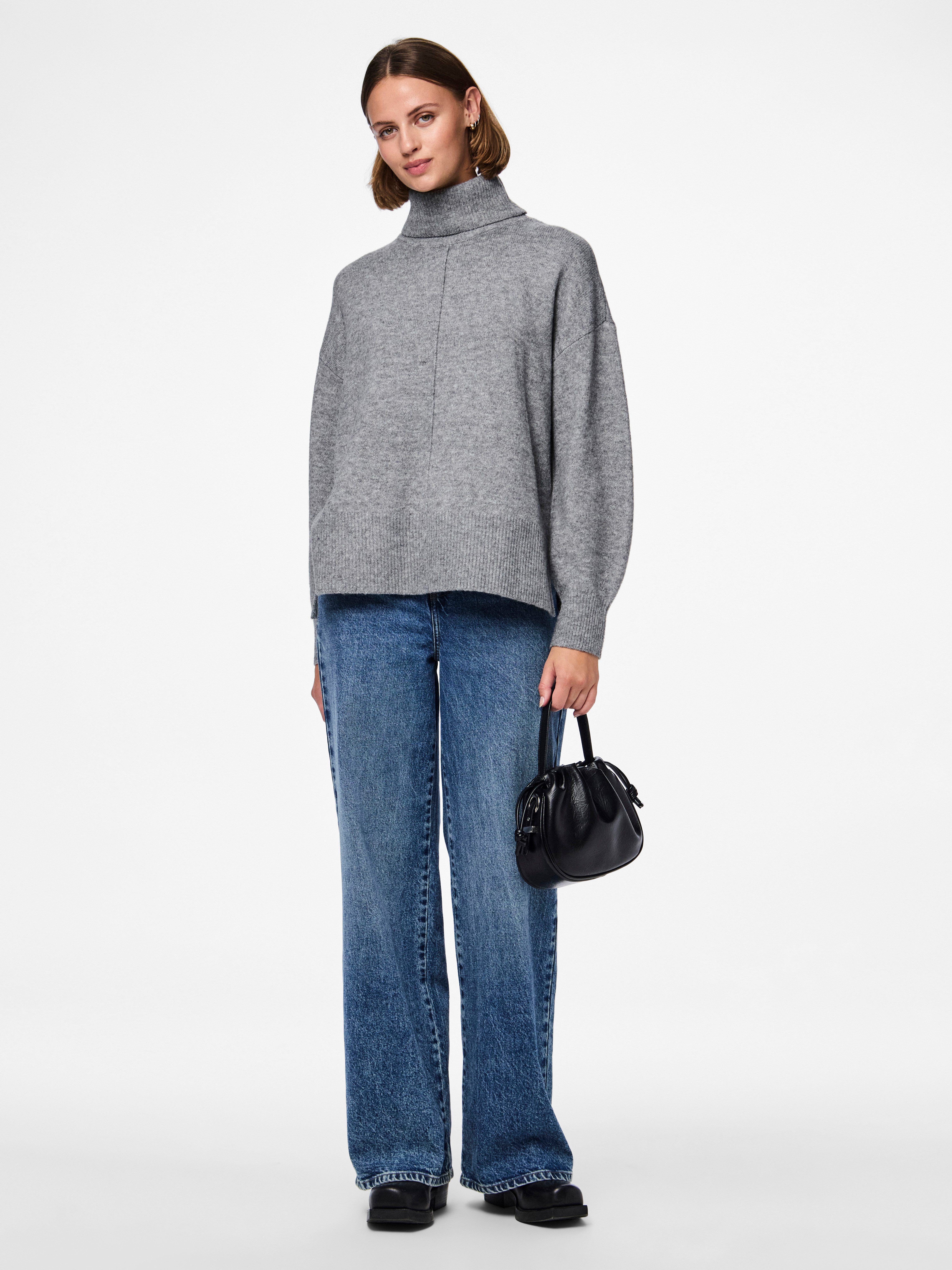 pieces Coltrui PCMALOU LS ROLLNECK KNIT NOOS BC