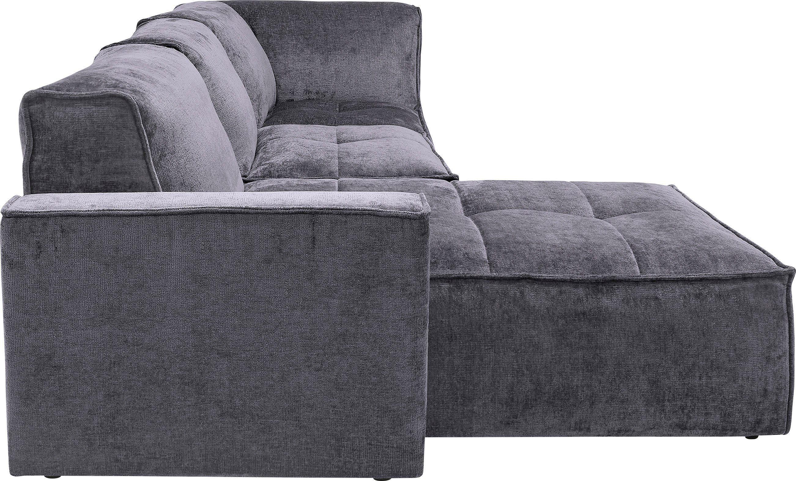 RAUM.ID Hoekbank Monolid L-vorm Afzonderlijke module voor combinatie op maat, bekleding in teddy-look (4-delig)