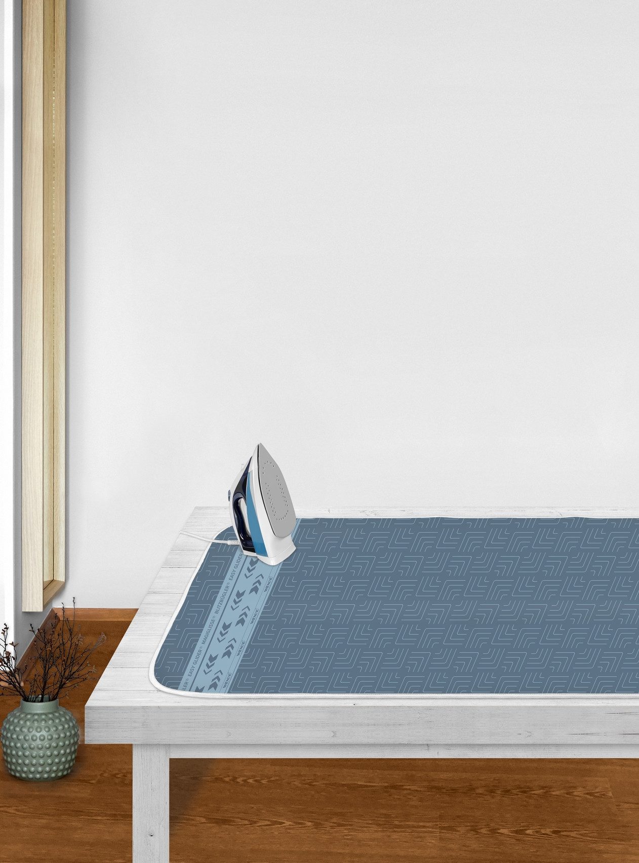WENKO Perslap Model Air Comfort Strijkdeken voor de tafel, 5-laags, met blitzstrijkzone