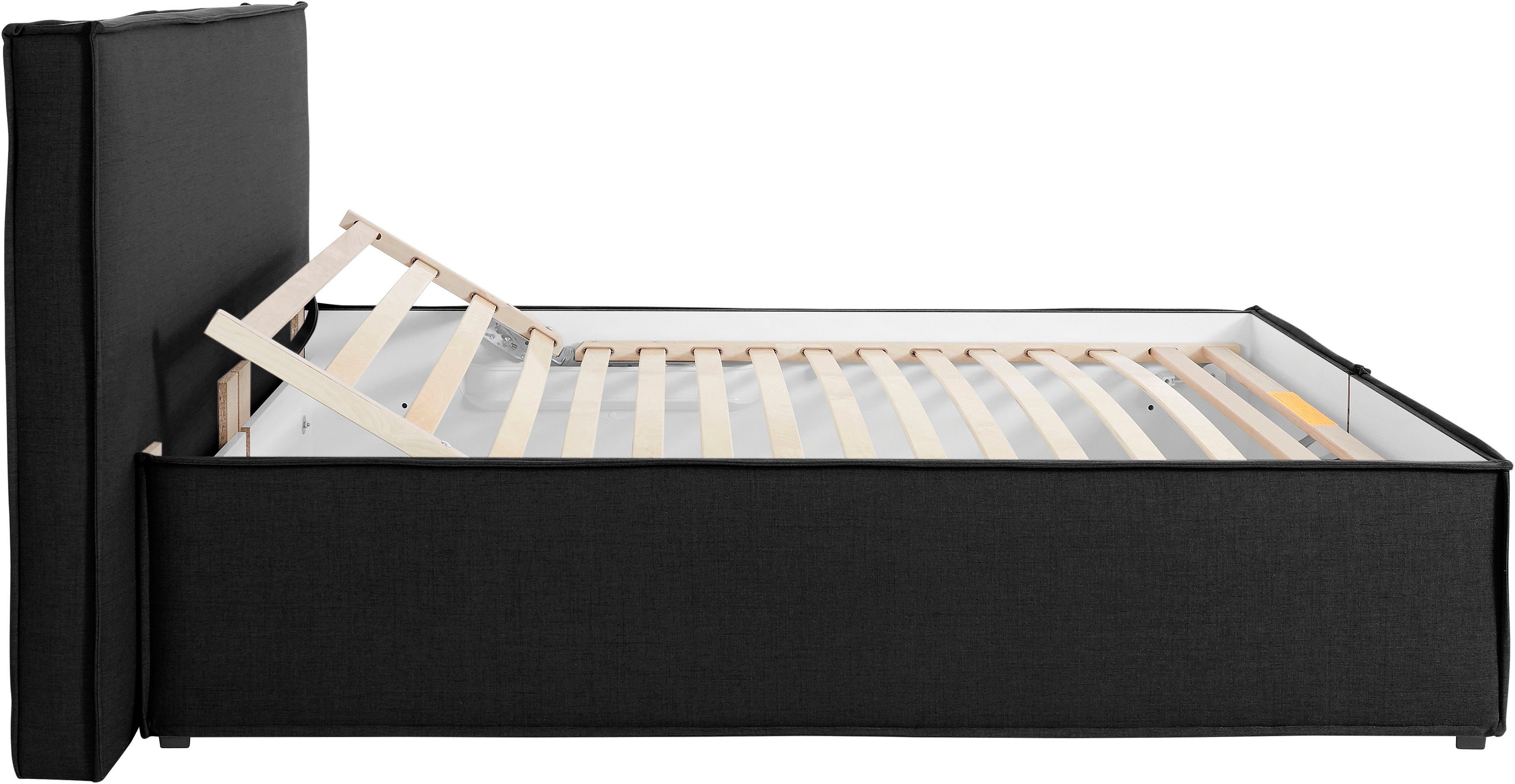 LeGer Home by Lena Gercke Gestoffeerd bed Isaline naar keuze zonder matras of met 3 matrassoorten, hoofdbordhoogte 107 cm