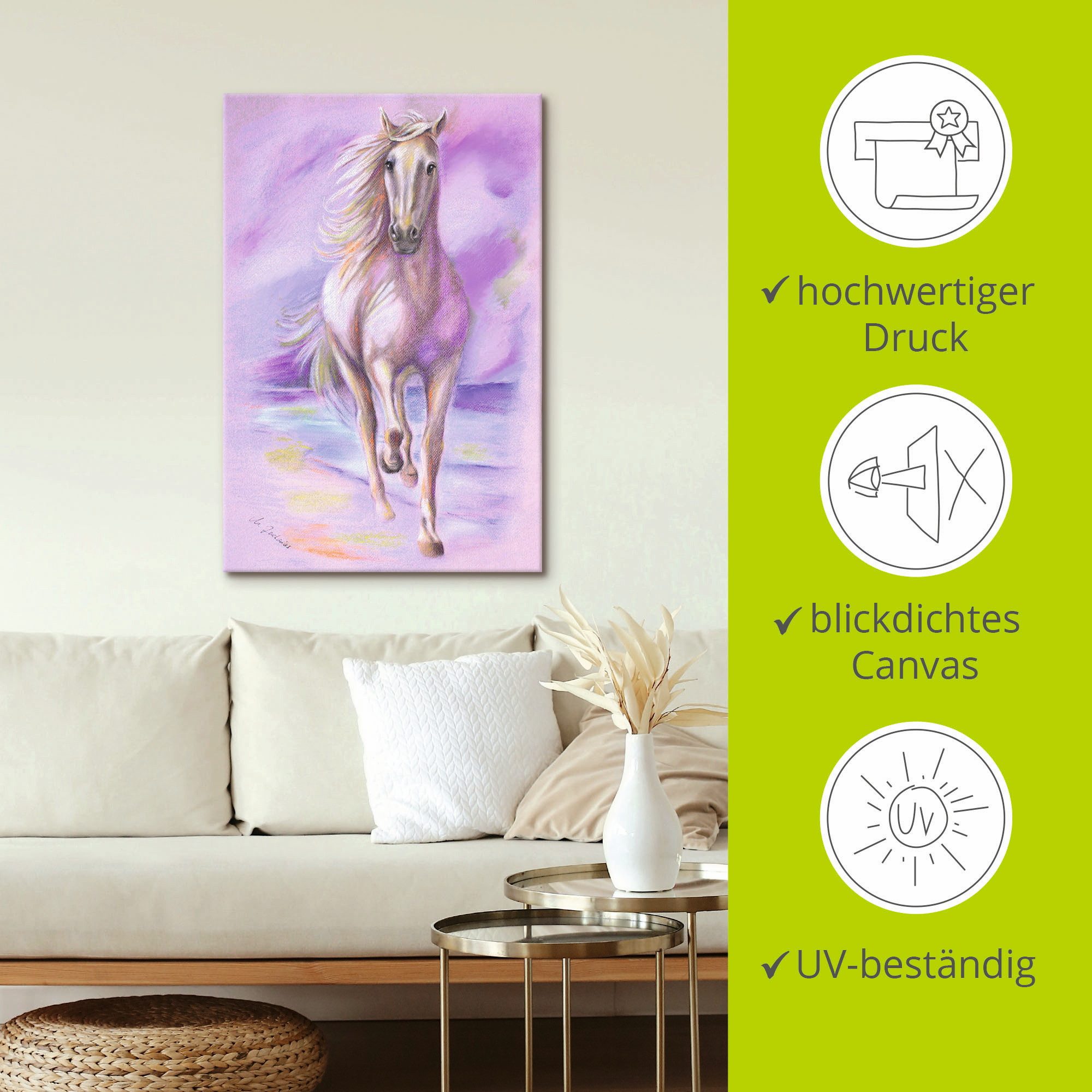 Artland Artprint Droompaard als artprint op linnen, poster in verschillende formaten maten