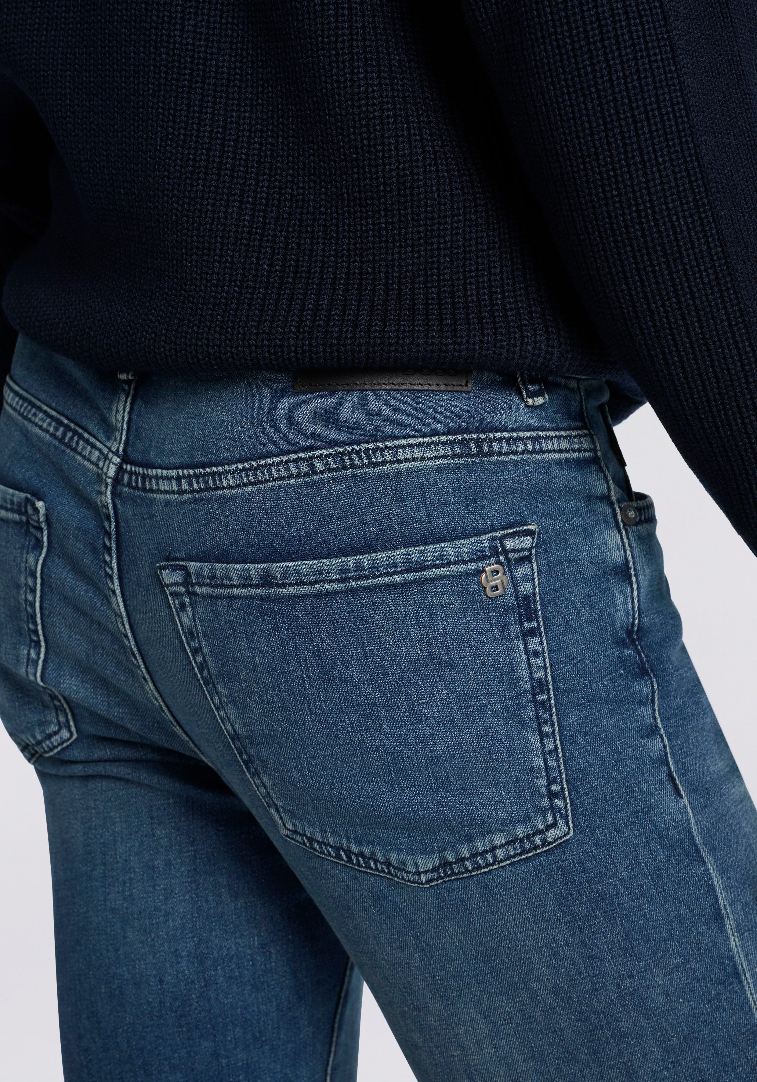 Boss Orange Tapered jeans Onyx in five-pocketsmodel