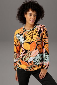 aniston casual sweatshirt met gestreepte boorden - nieuwe collectie multicolor