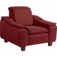 max winzer fauteuil alessio met afgeronde rugleuning rood