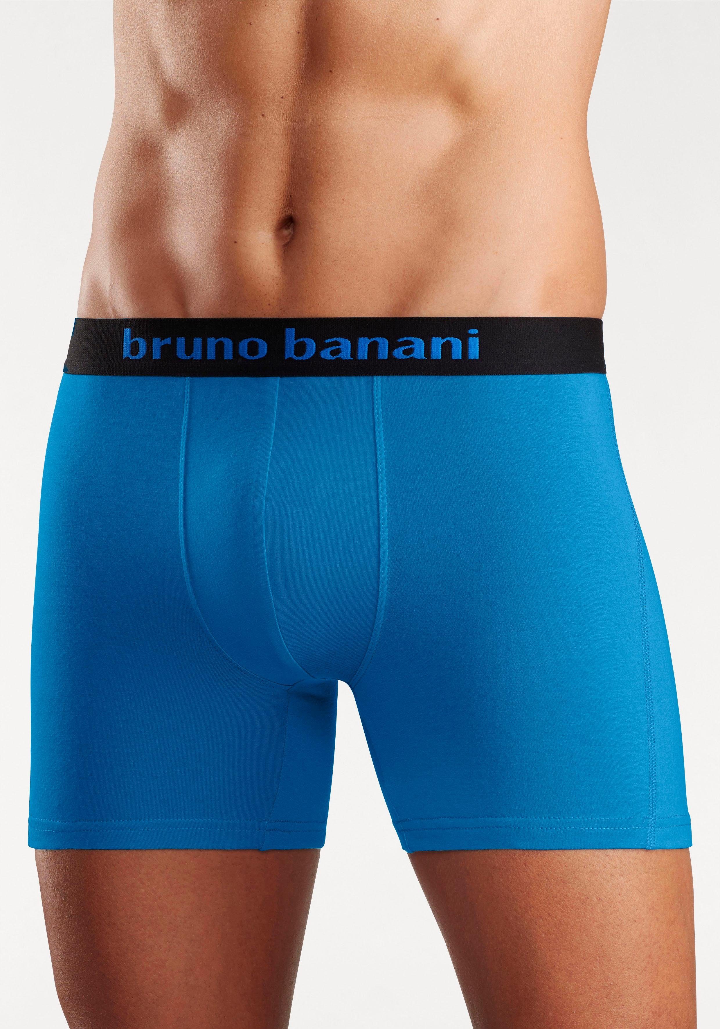 Bruno Banani Boxershort voor heren met langere pijpen en opvallende logo-tailleband (set, 4 stuks)
