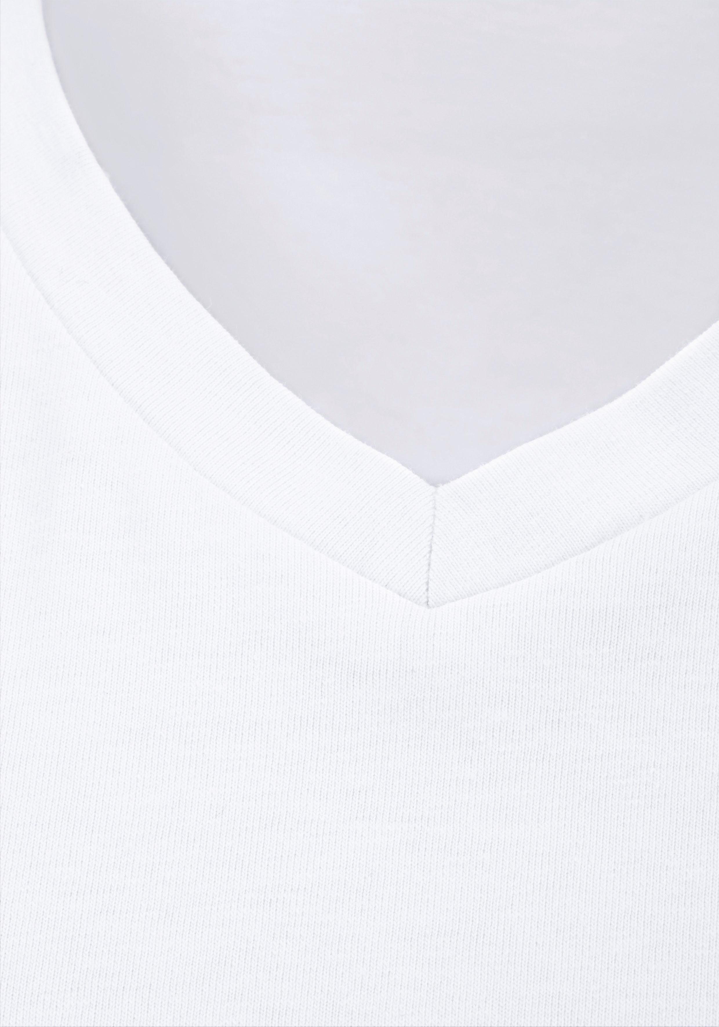 Bruno Banani T-shirt met v-hals, perfecte pasvorm, van elastisch katoen (3-delig, Set van 3)