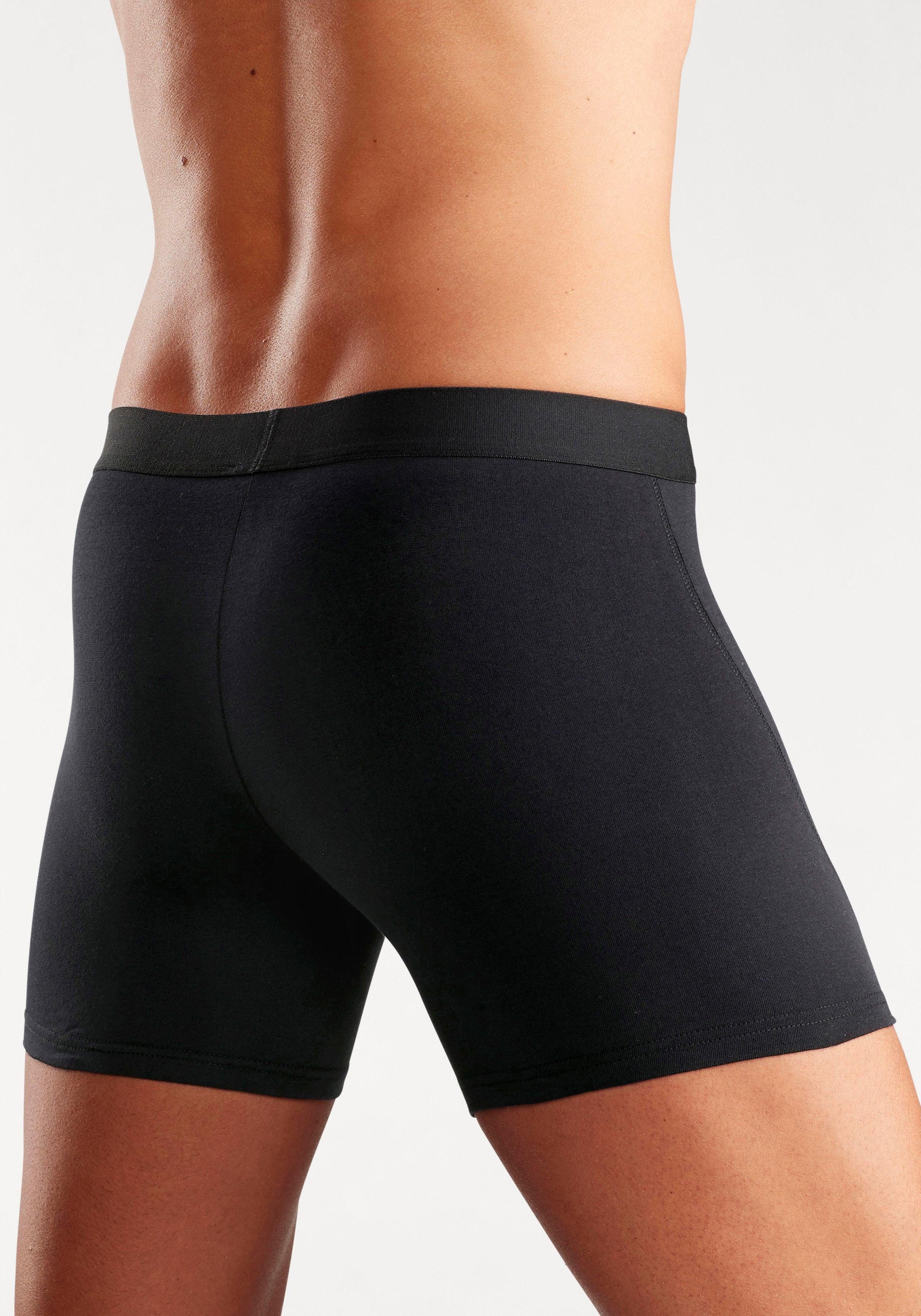 Bruno Banani Boxershort voor heren met langere pijpen en opvallende logo-tailleband (set, 4 stuks)