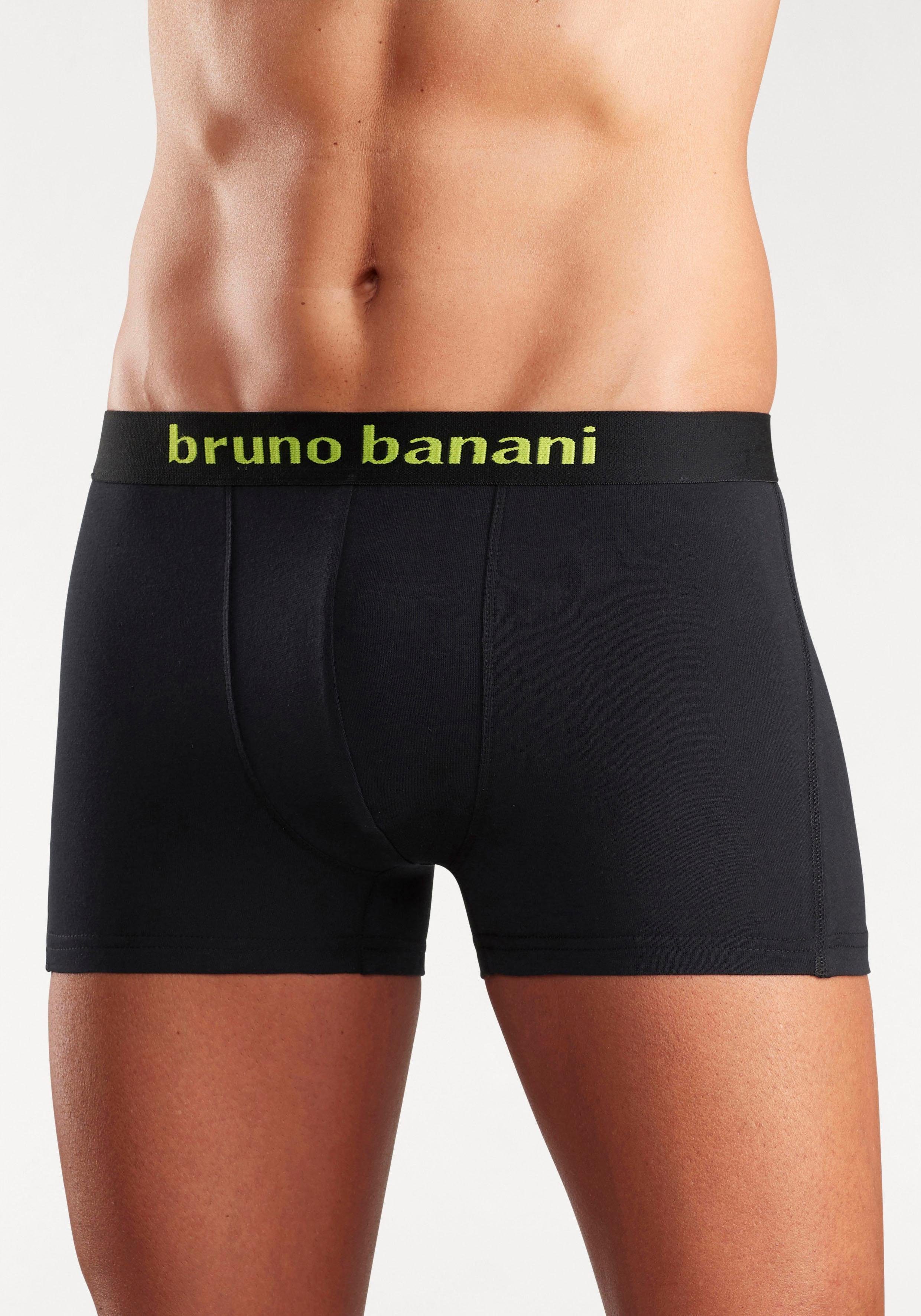 Bruno Banani Boxershort voor heren met gekleurd merkopschrift bij de boord (set, 4 stuks)