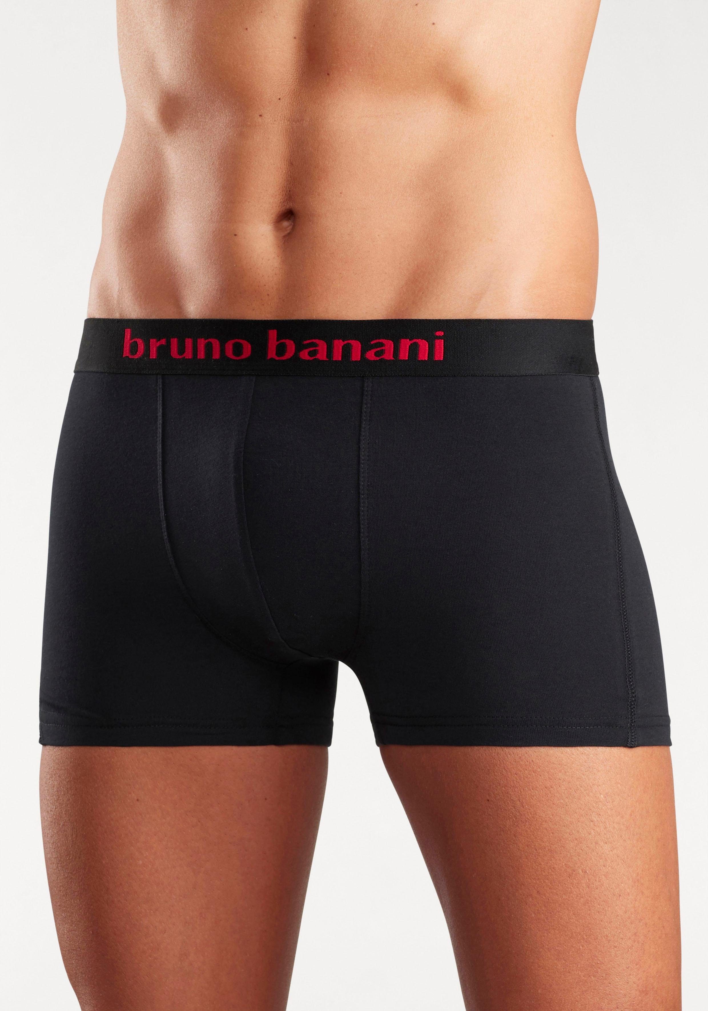 Bruno Banani Boxershort voor heren met gekleurd merkopschrift bij de boord (set, 4 stuks)
