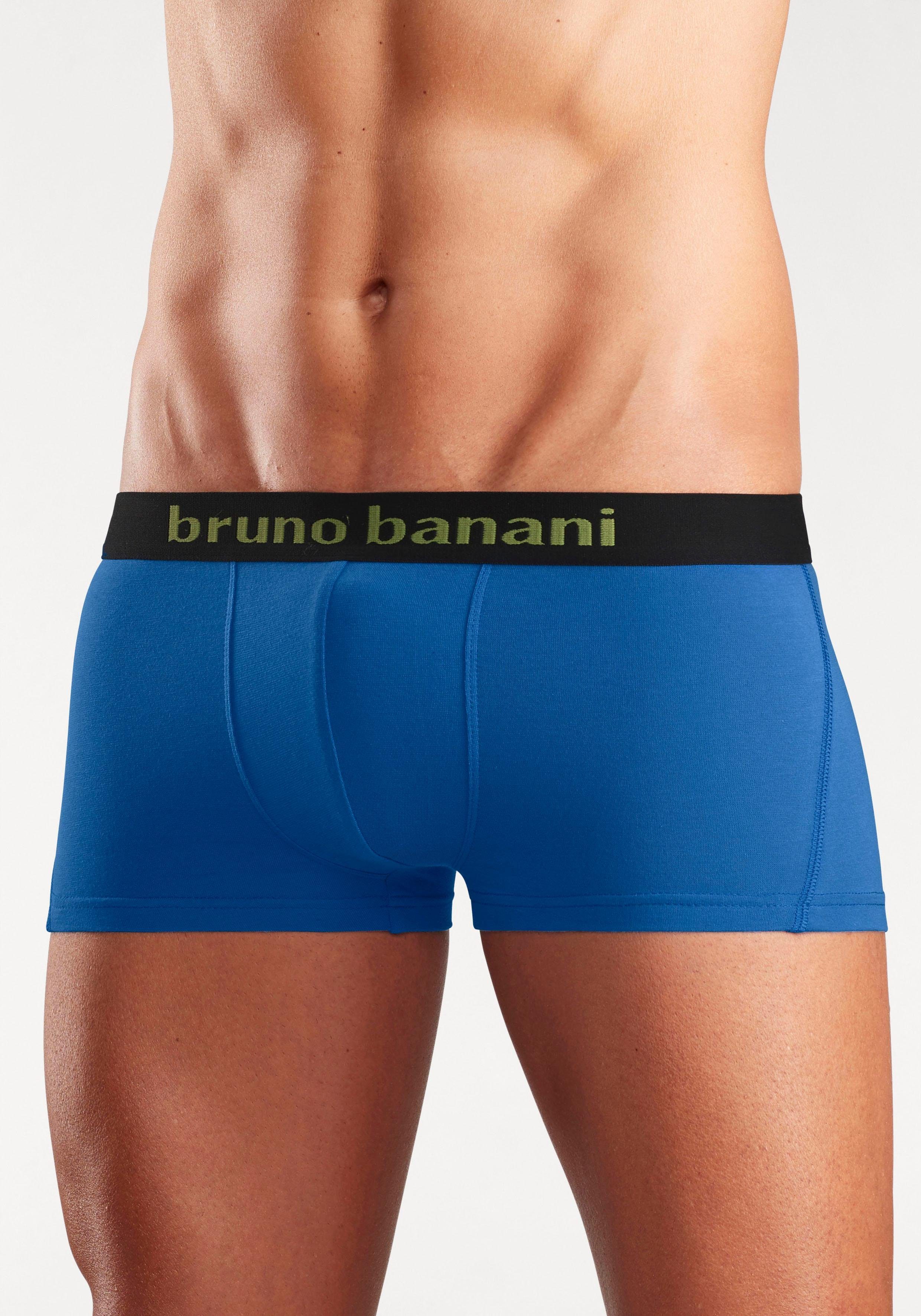 Bruno Banani Hipster strak zittende boxershorts met logo webband van katoenmix (set, 4 stuks)
