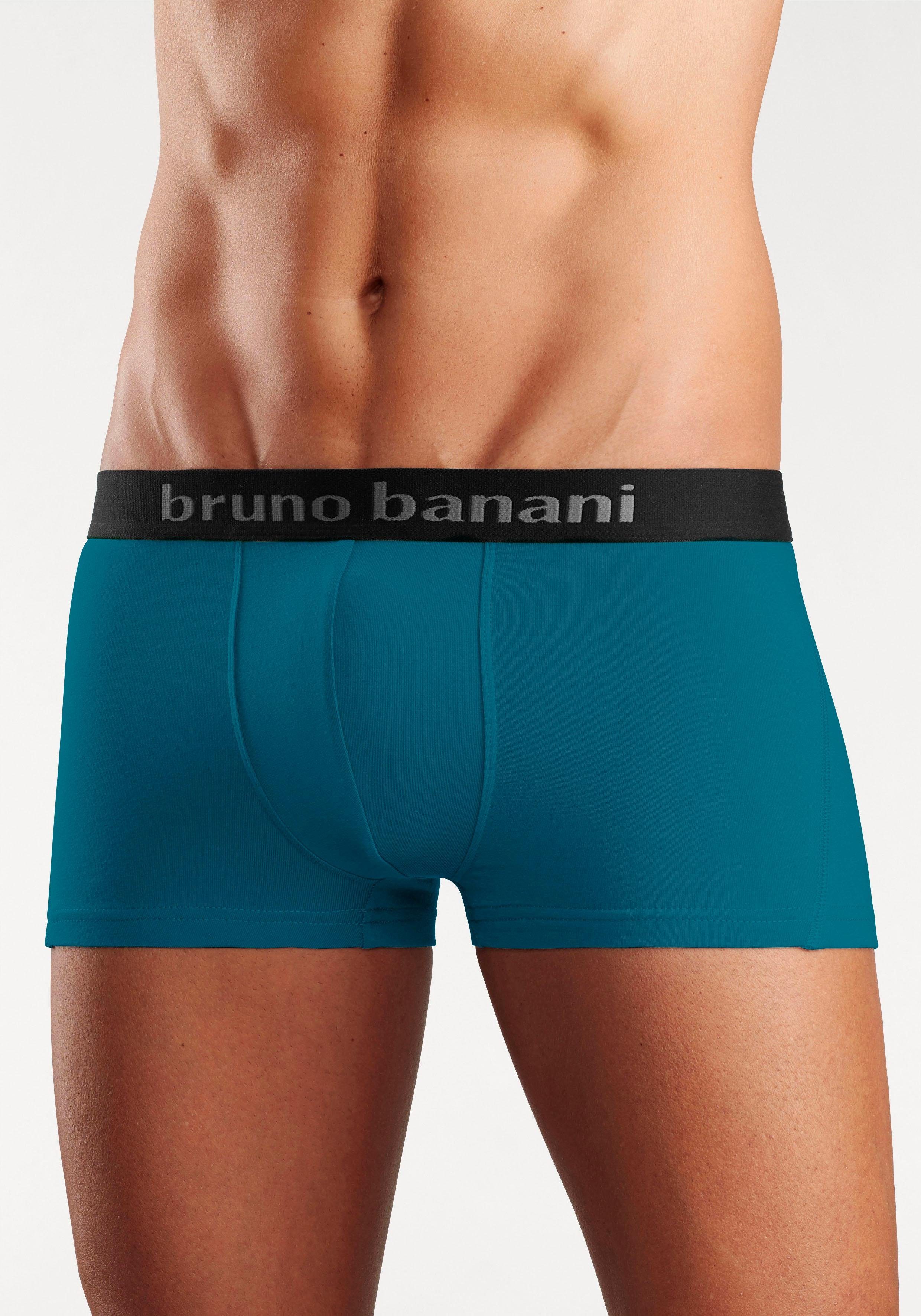 Bruno Banani Hipster strak zittende boxershorts met logo webband van katoenmix (set, 4 stuks)