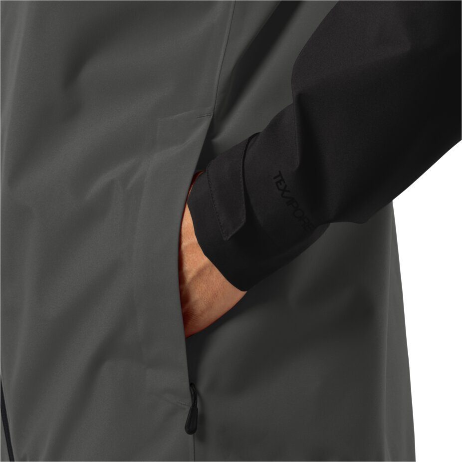 Jack Wolfskin Functioneel jack WEILTAL 2L JKT M Capuchon: vast verbonden met de jas