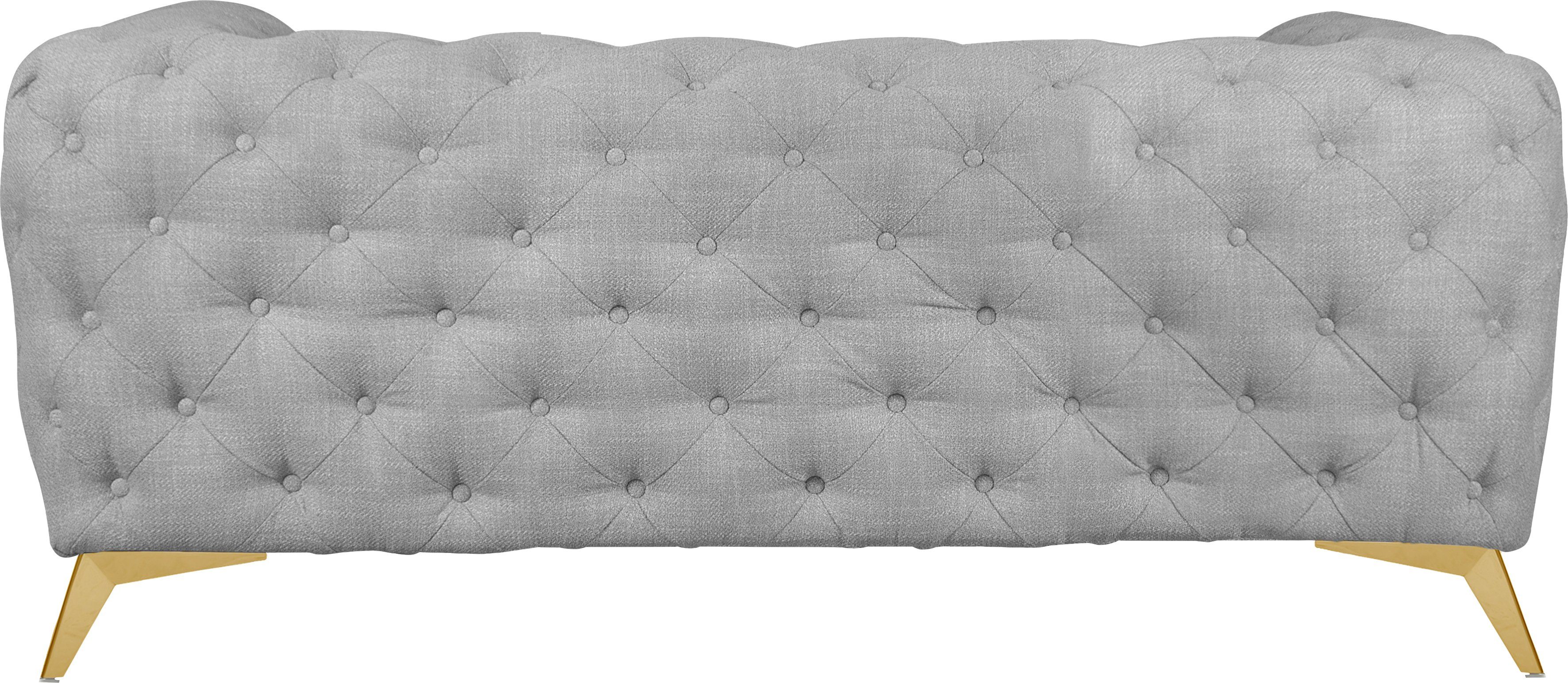 Leonique Chesterfield-bank Glynis luxueuze capitonnage, moderne chesterfield look, kleur van de poten ter keuze