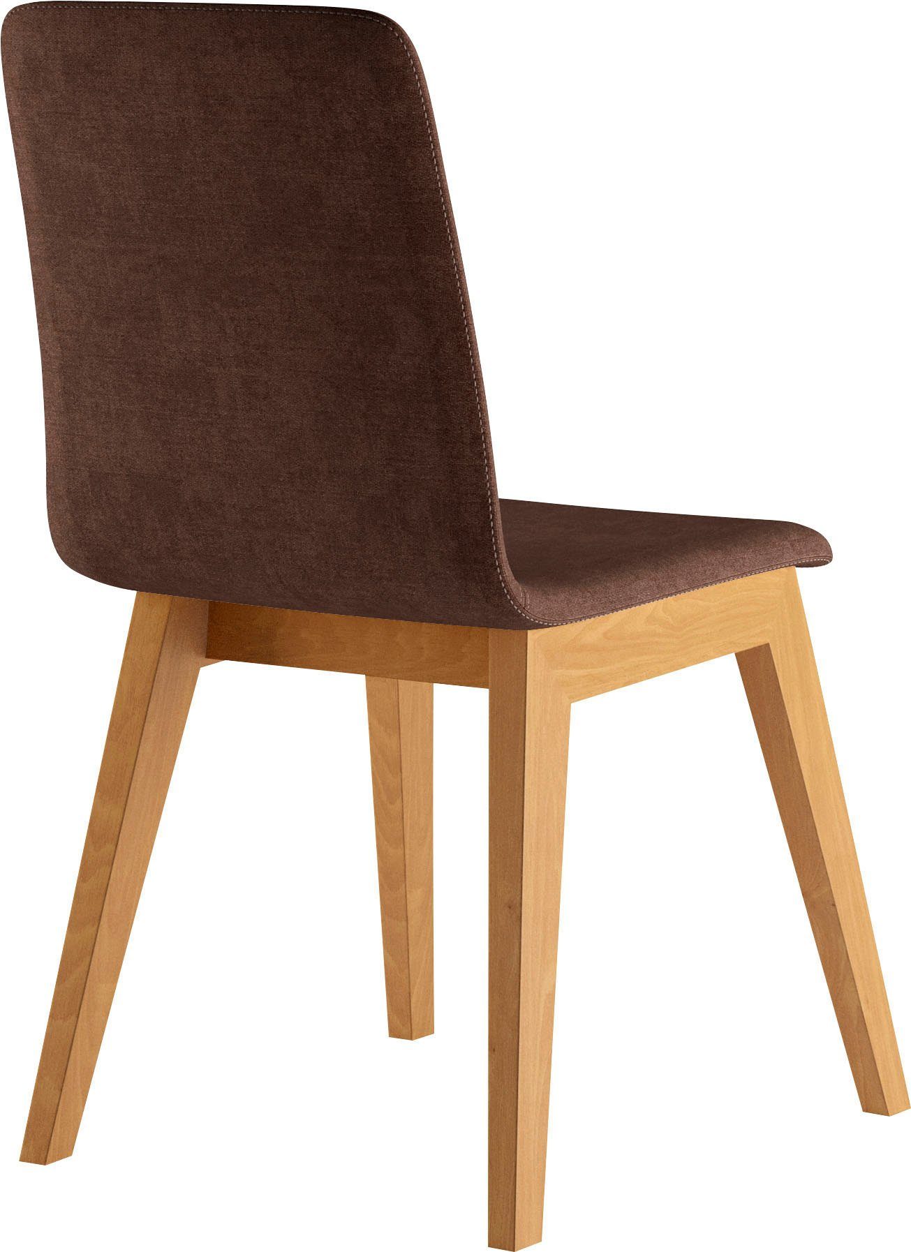INOSIGN Stoel Sandy met verschillende stoelpootkleuren en kleurvarianten, zithoogte 47 cm (2 stuks)