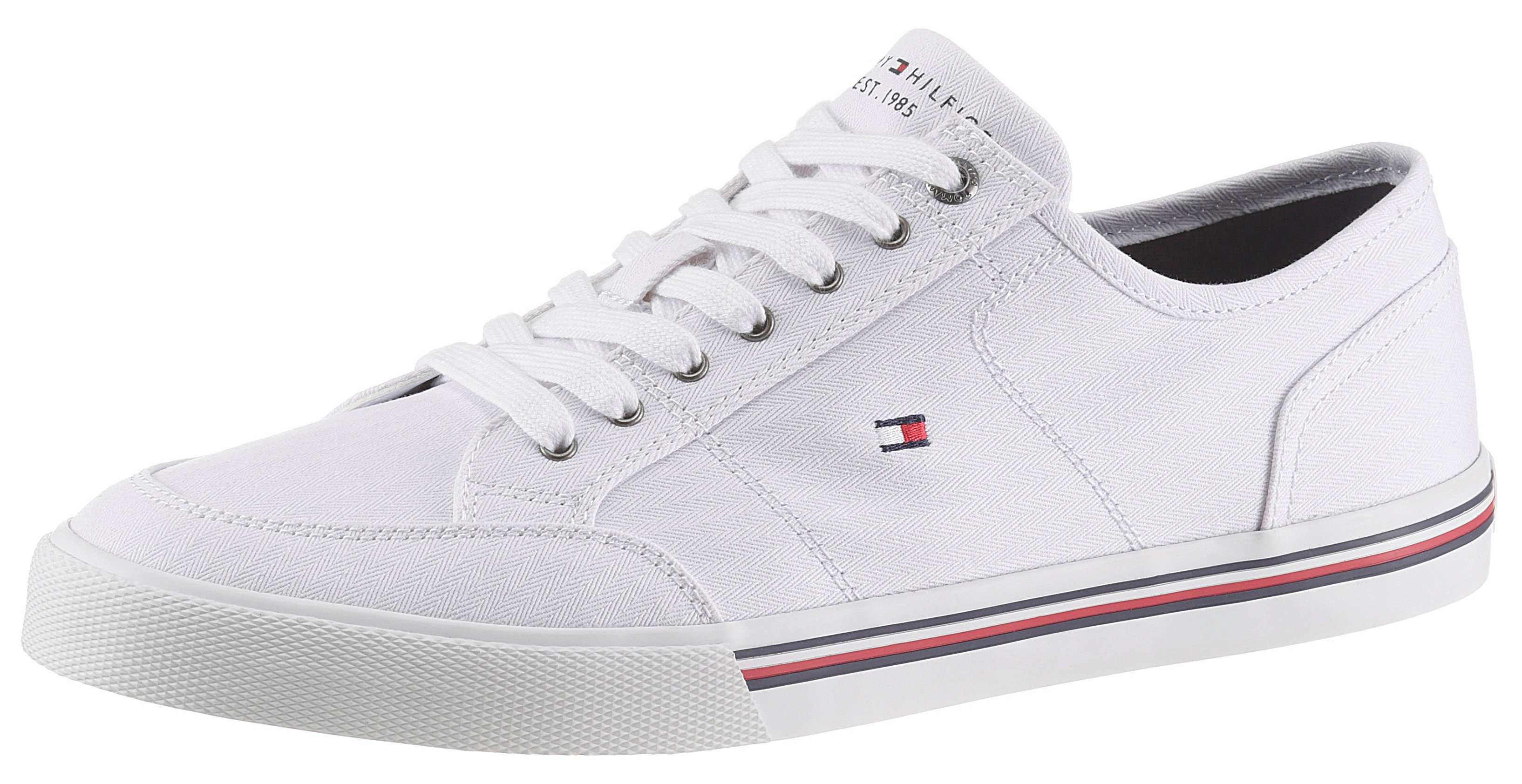 Tommy Hilfiger Sneakers CORE CORPORATE TEXTILE SNEAKER met geborduurd  merklabel makkelijk gevonden | OTTO