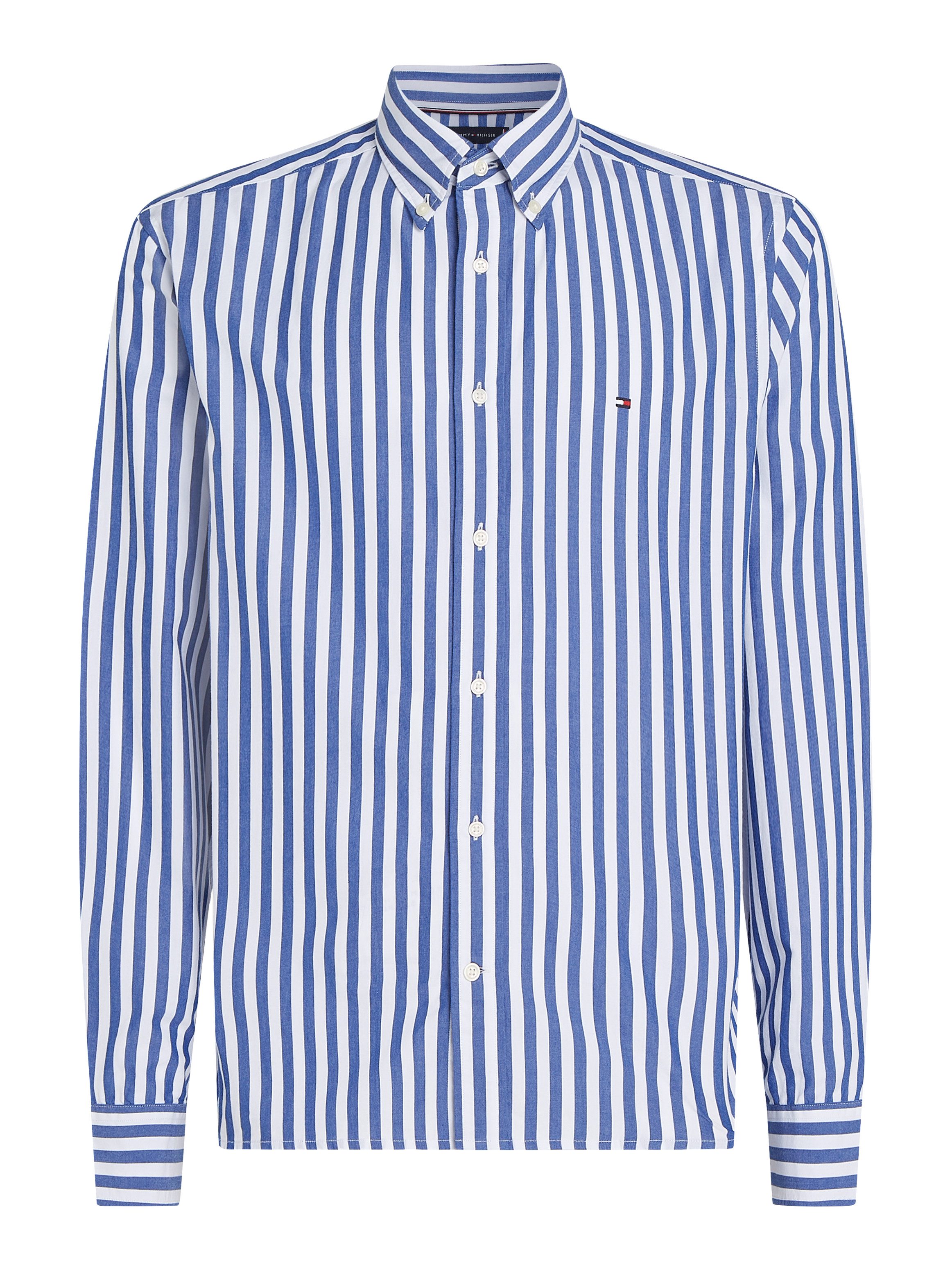 Tommy Hilfiger Overhemd met lange mouwen FLEX POPLIN BOLD STRIPE RF SHIRT