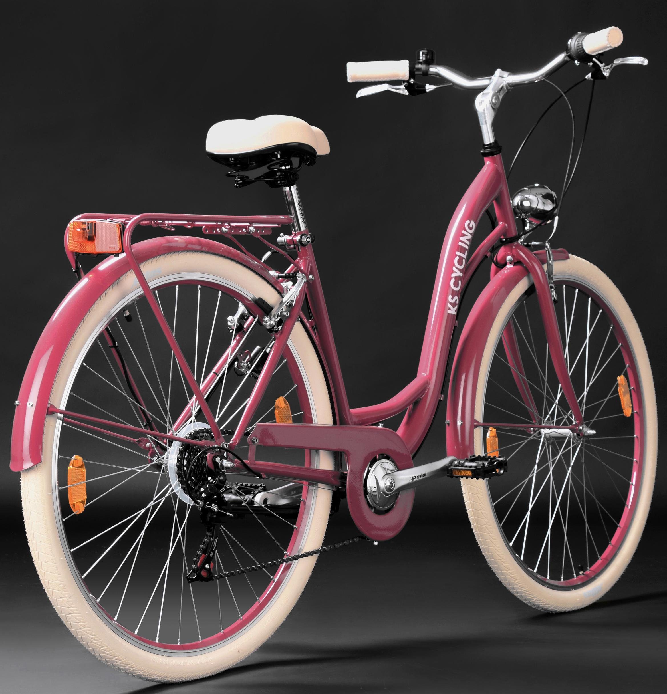 KS Cycling Citybike BALLOON voor heren, kettingversnelling