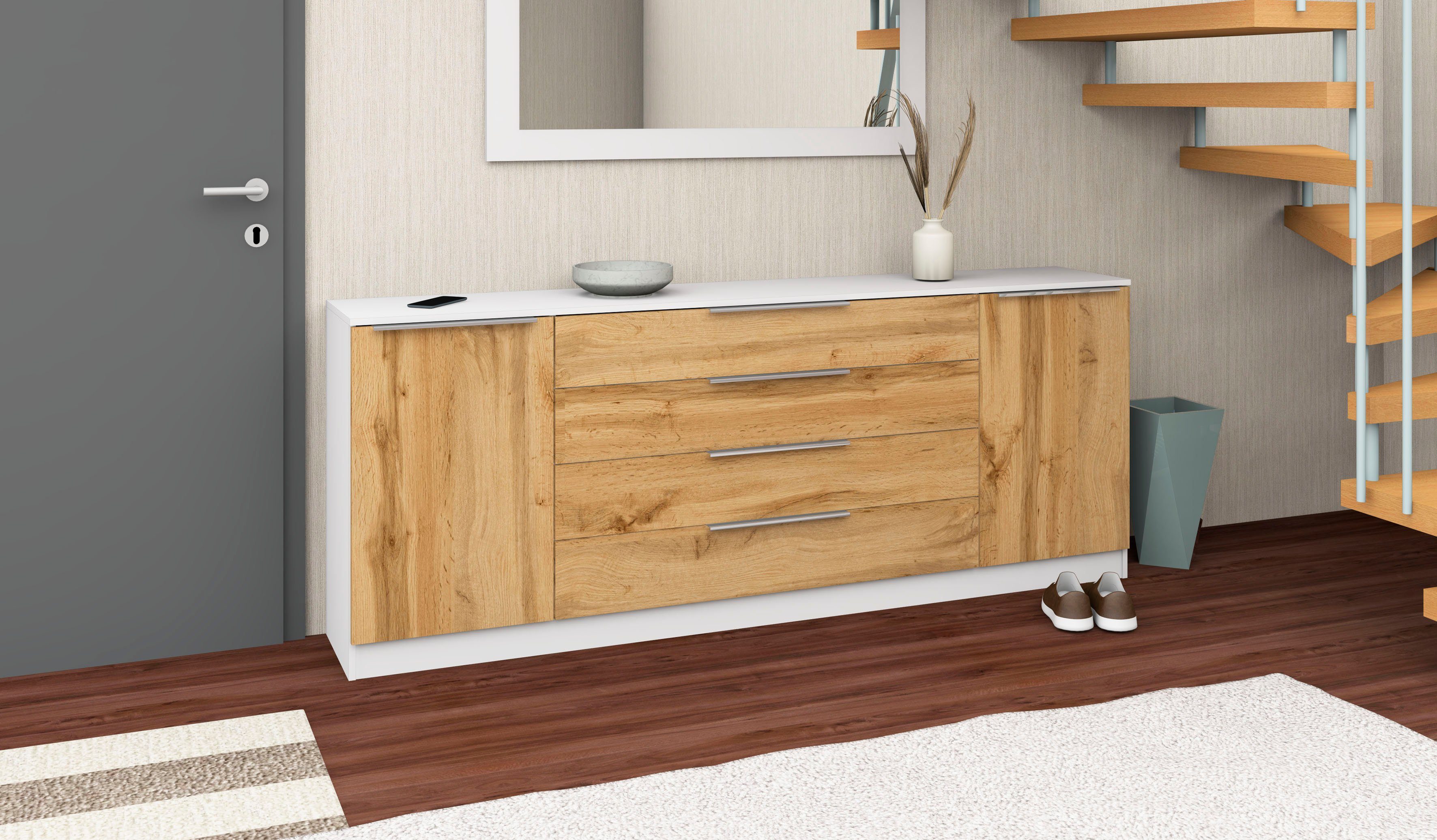 borchardt Möbel Kast Oliva Breedte 200 cm, met 4 lades