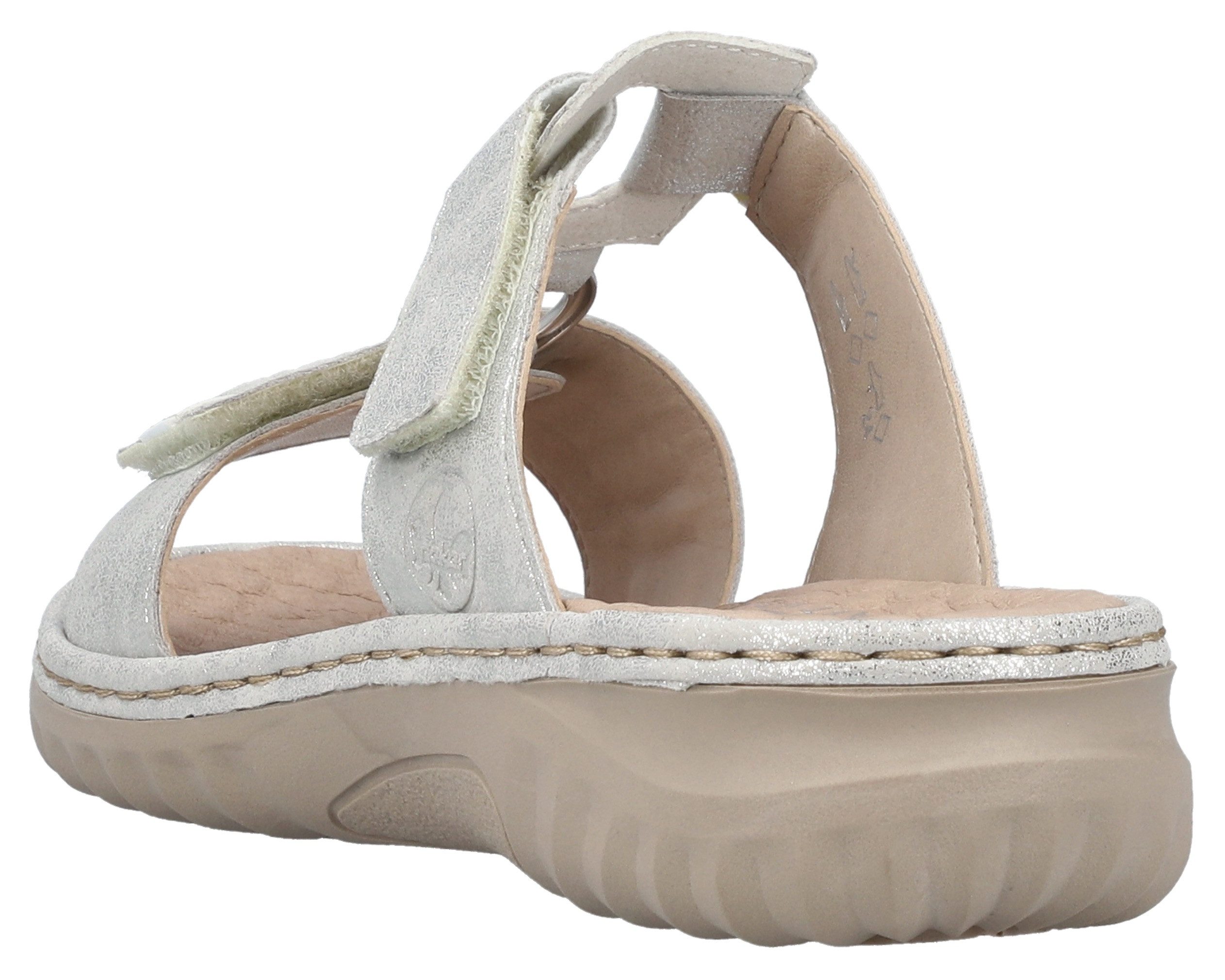 Rieker Slippers , zomerschoen, strandschoen met verstelbare klittenbandsluitingen