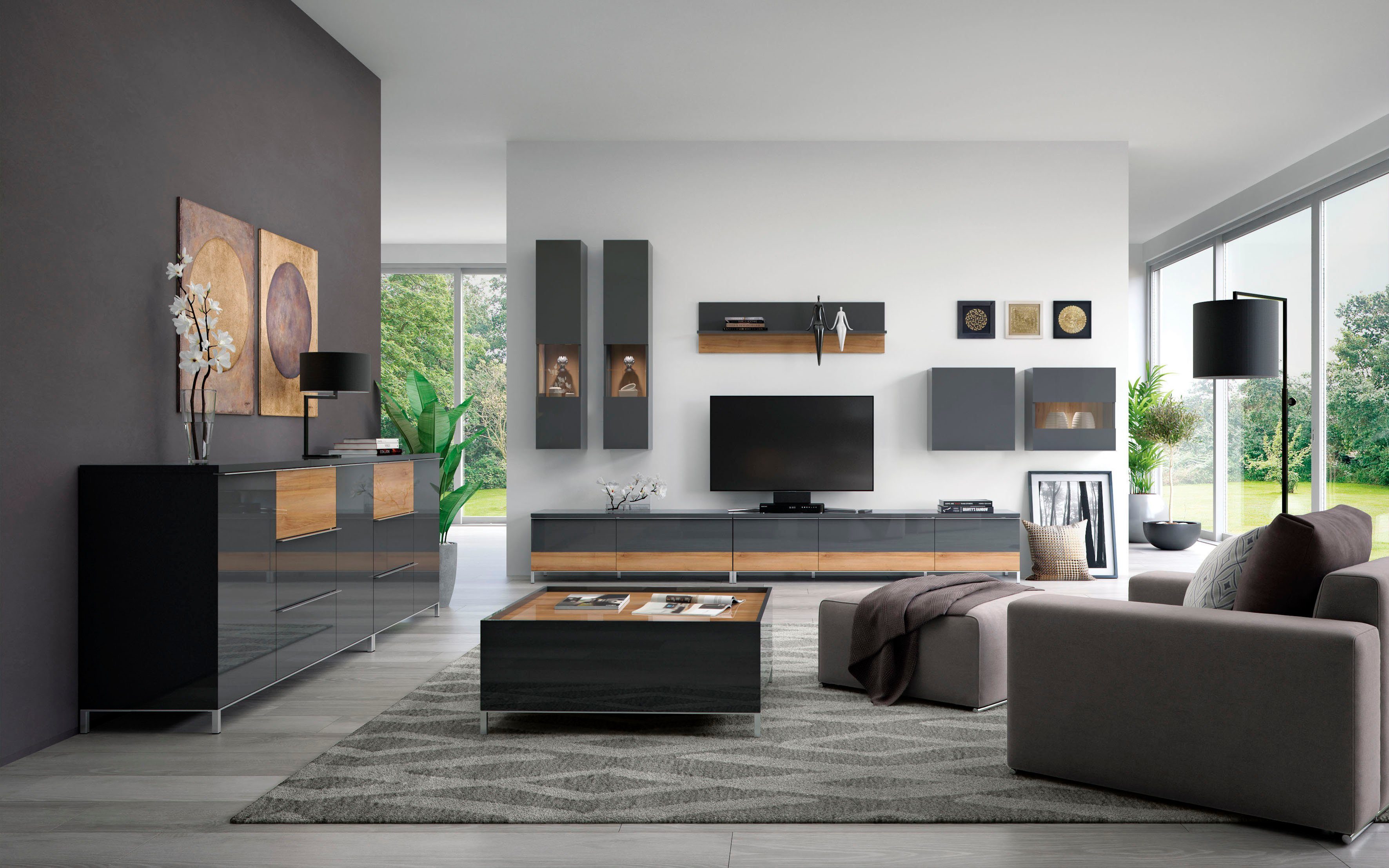 Places of Style Tv-meubel Onyx Kast met soft-close functie, in twee breedtes, tv-tafel