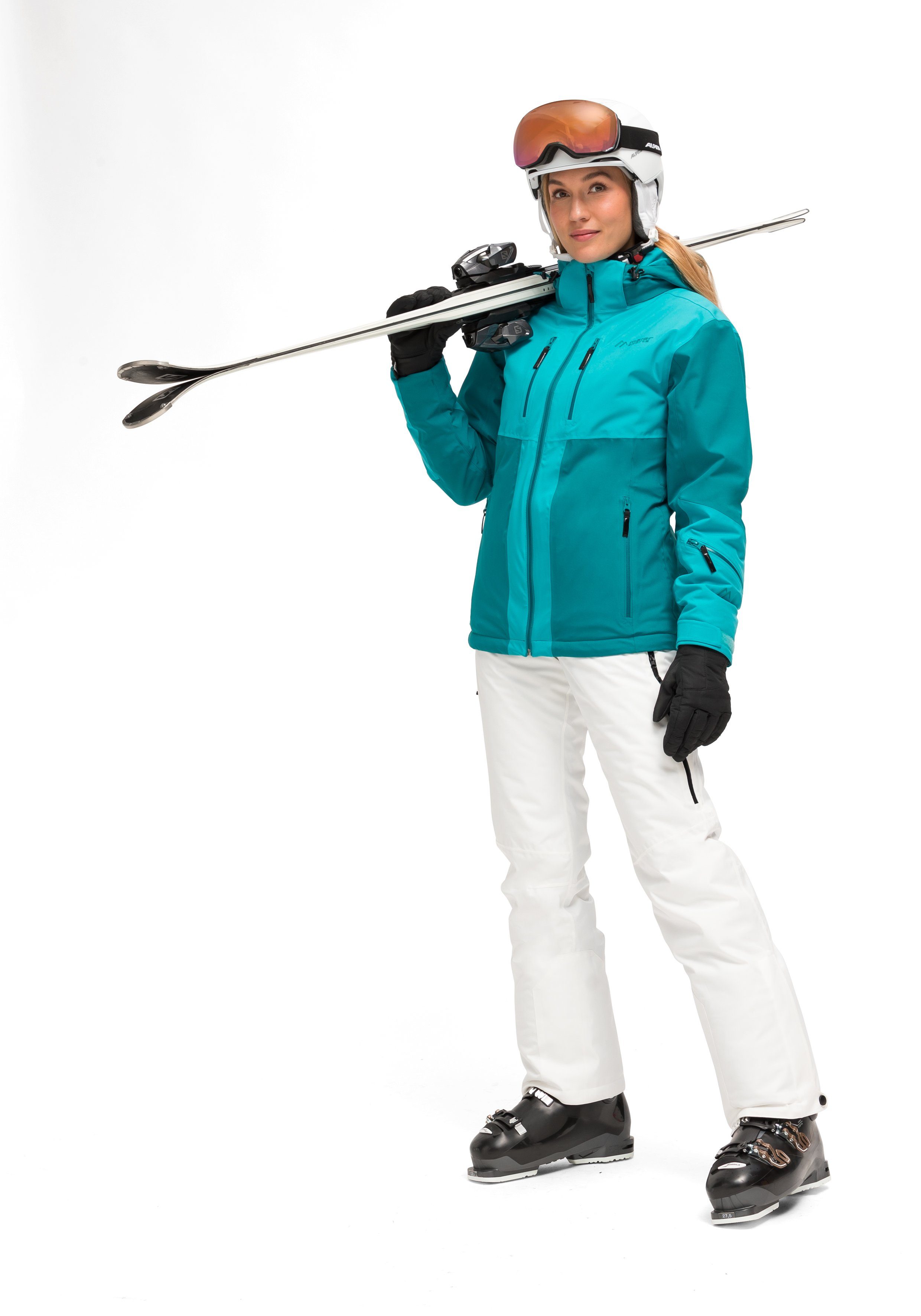 Maier Sports Ski-jack Pinilla ademende dames ski-jack, waterdichte en winddichte winterjas