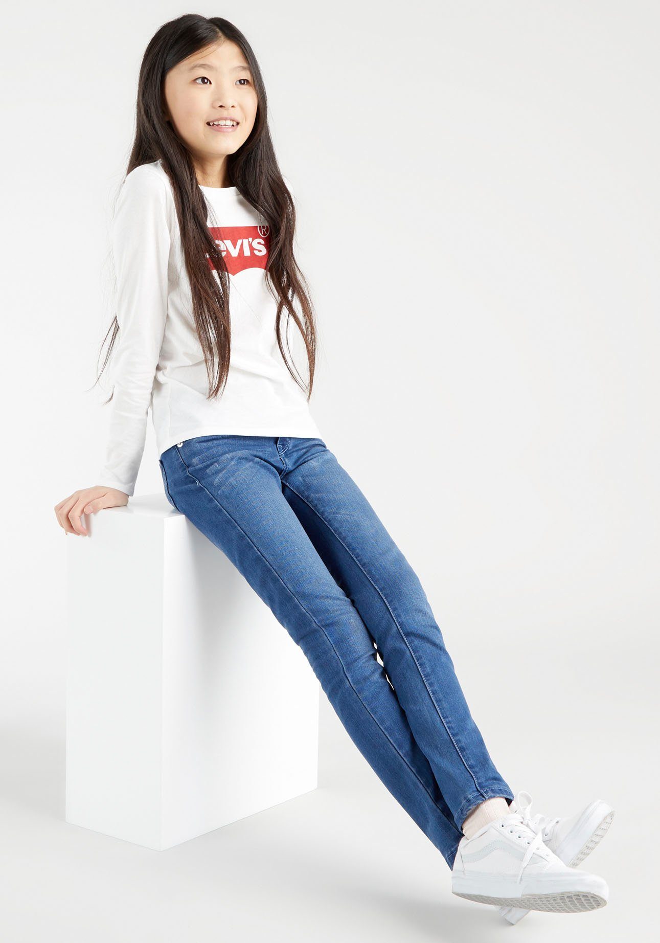 Levi's Kidswear Shirt met lange mouwen LS BATWING TEE