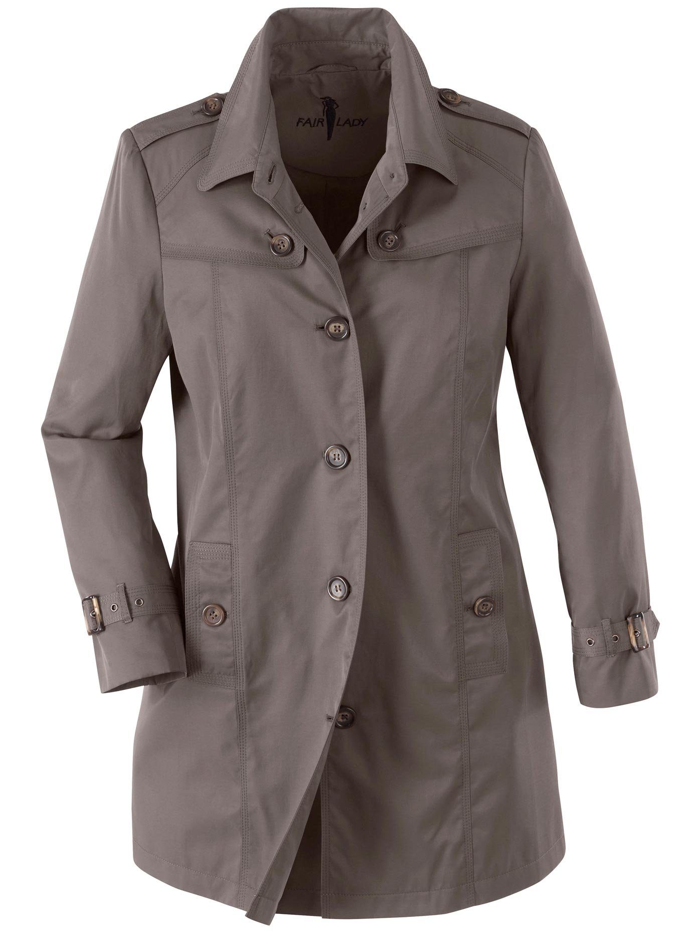 Coat in trenchcoat-look