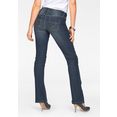 arizona bootcut jeans met contrasterende stiksels mid waist blauw