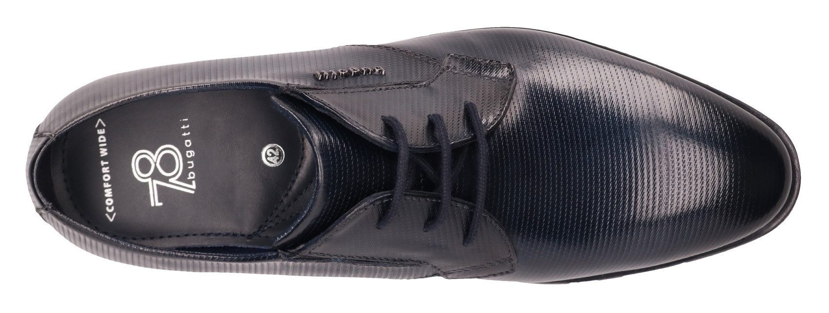Bugatti Veterschoenen , blokhak, business schoen, avondschoen, feestelijke schoen met print