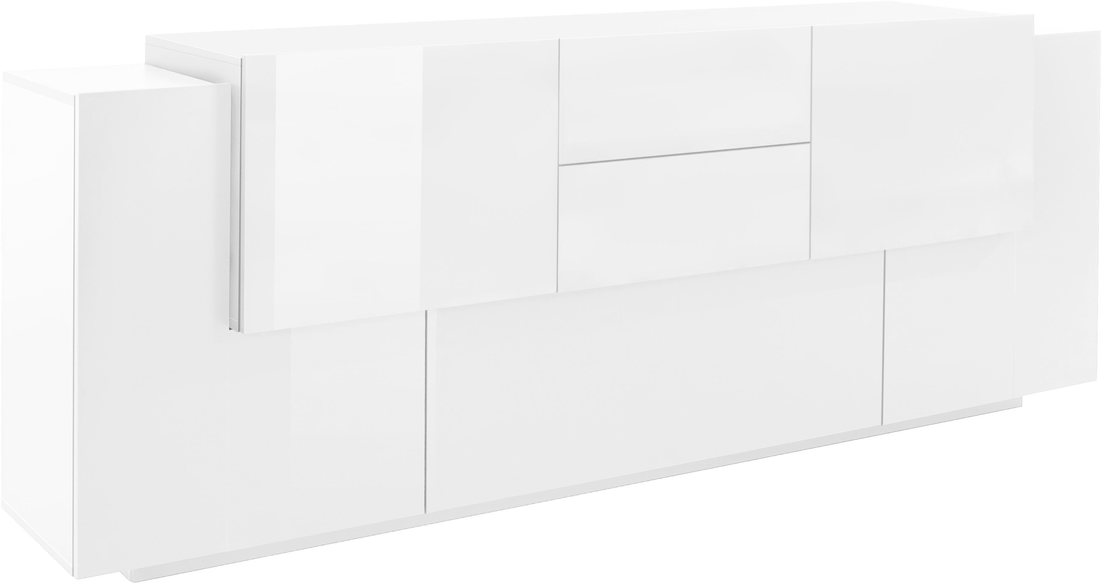 INOSIGN Dressoir Coro, commode, kast, buffet, greeploos met legplanken