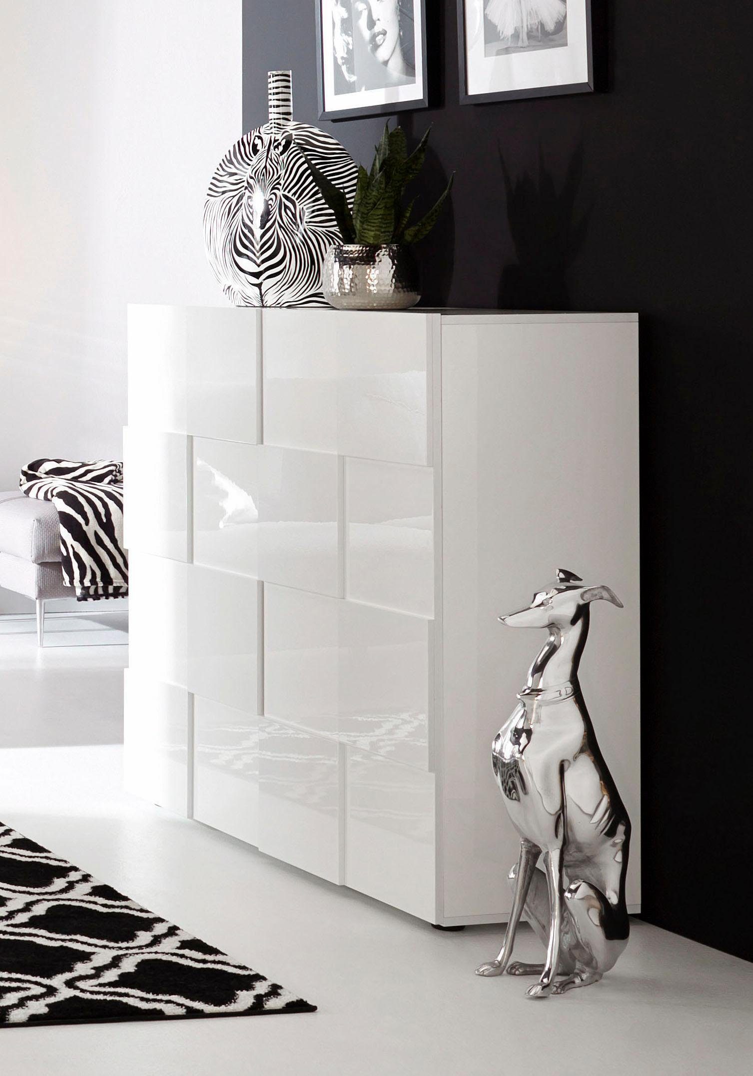 INOSIGN Highboard Dama Hoogte 111 cm, Breedte 121 cm, Commode 2 deuren, Hoge commode