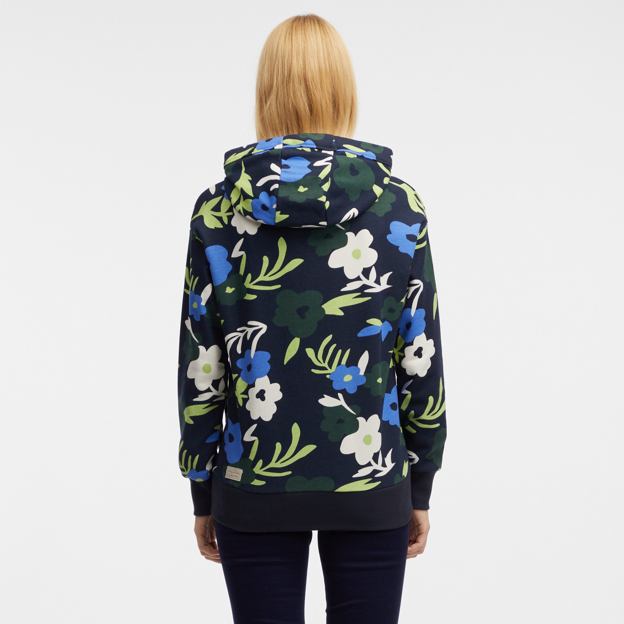 Ragwear Hoodie YODIS PRINT met bloemetjes all-over print