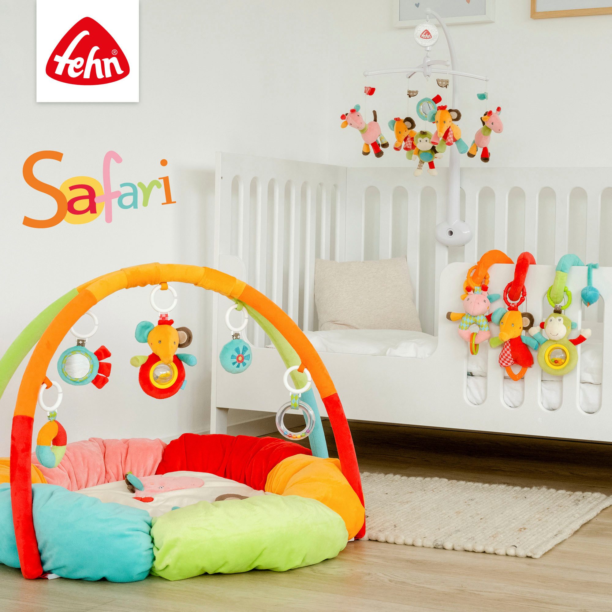 Fehn Kinderwagenketting Classic Stars, safari