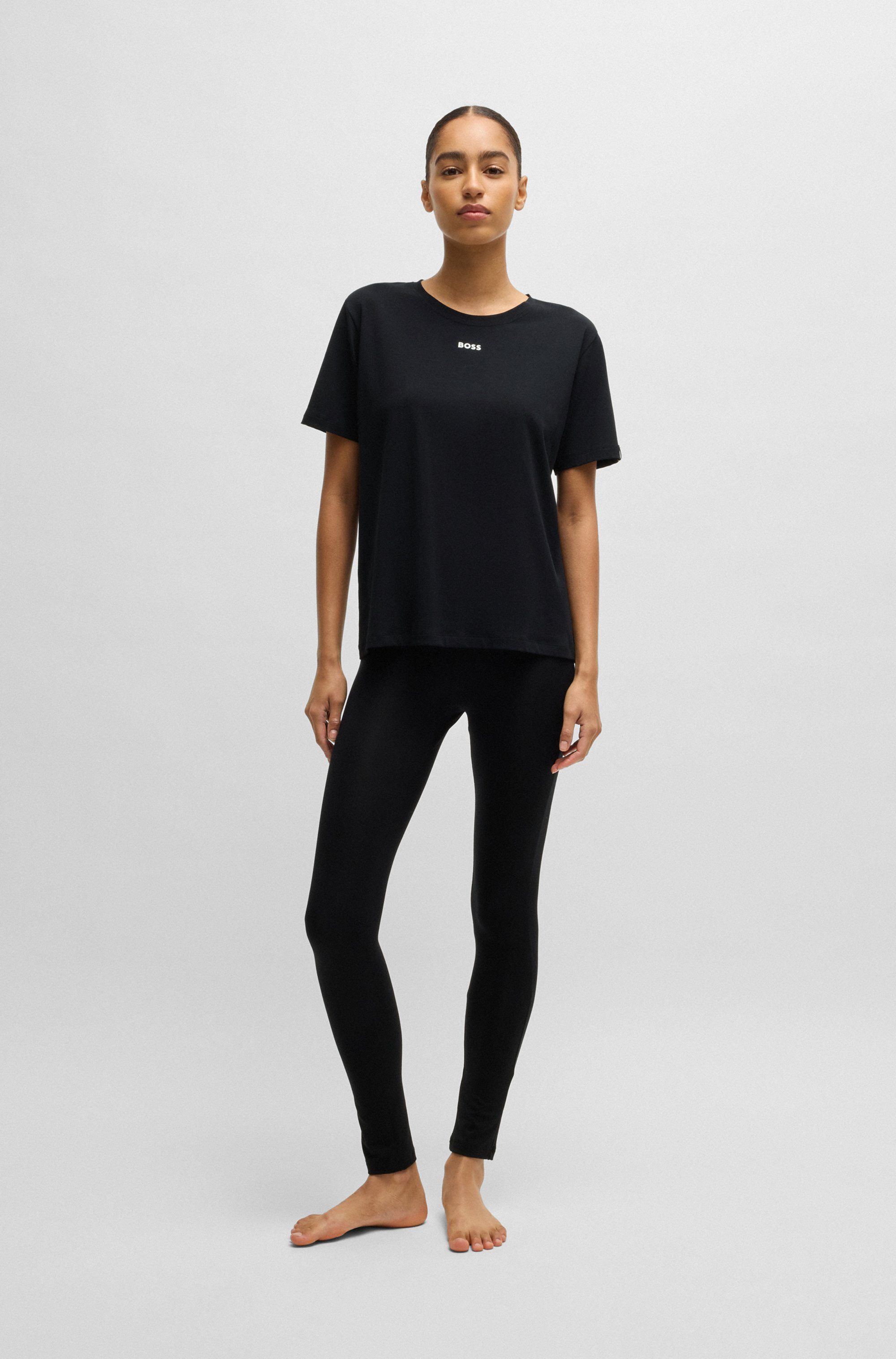 BOSS T-shirt CI_T-Shirt met boss logo-opdruk & label