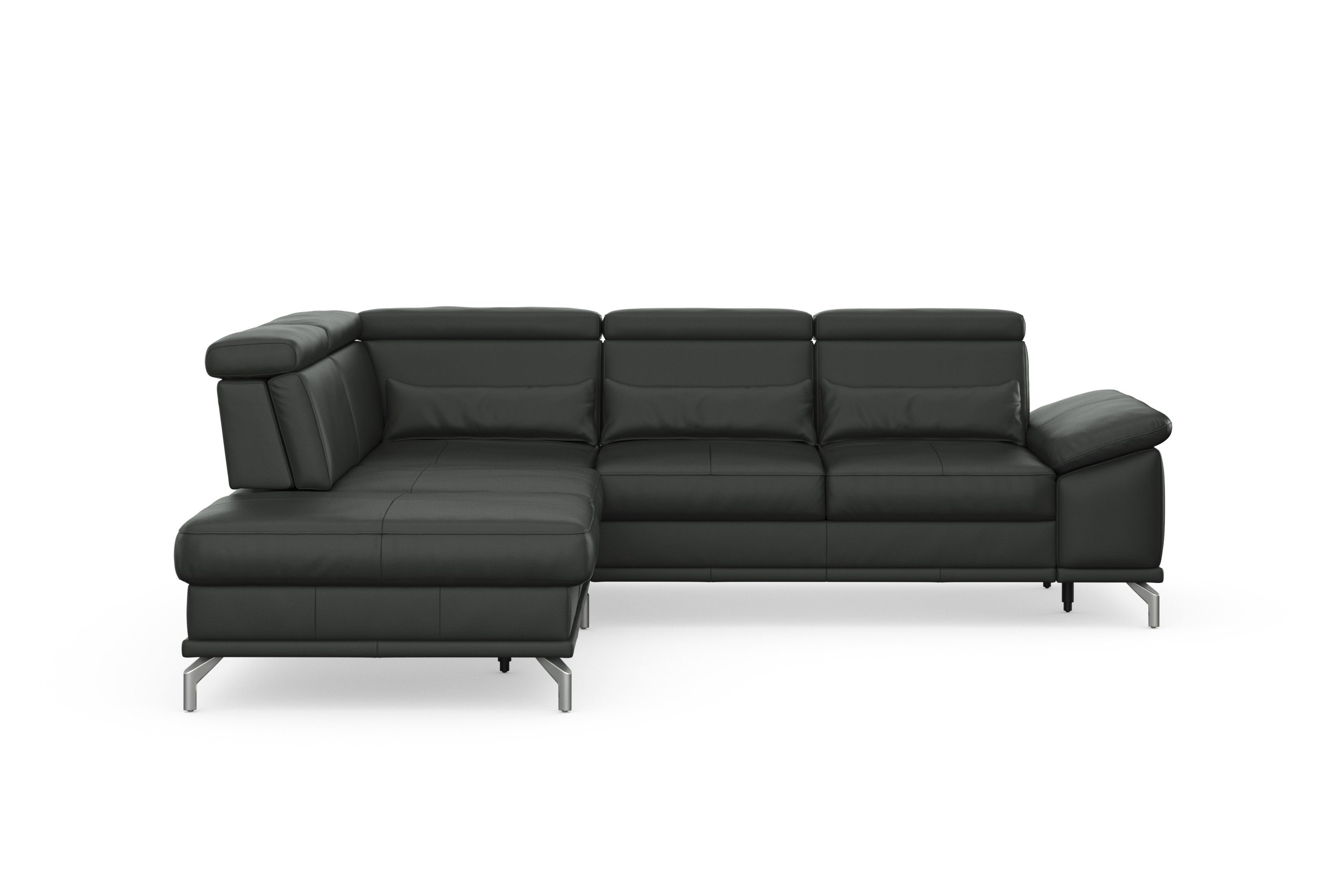 sit&more Hoekbank Cabrio L-vorm, met zitdiepteverstelling, arm- en hoofdsteunverstelling