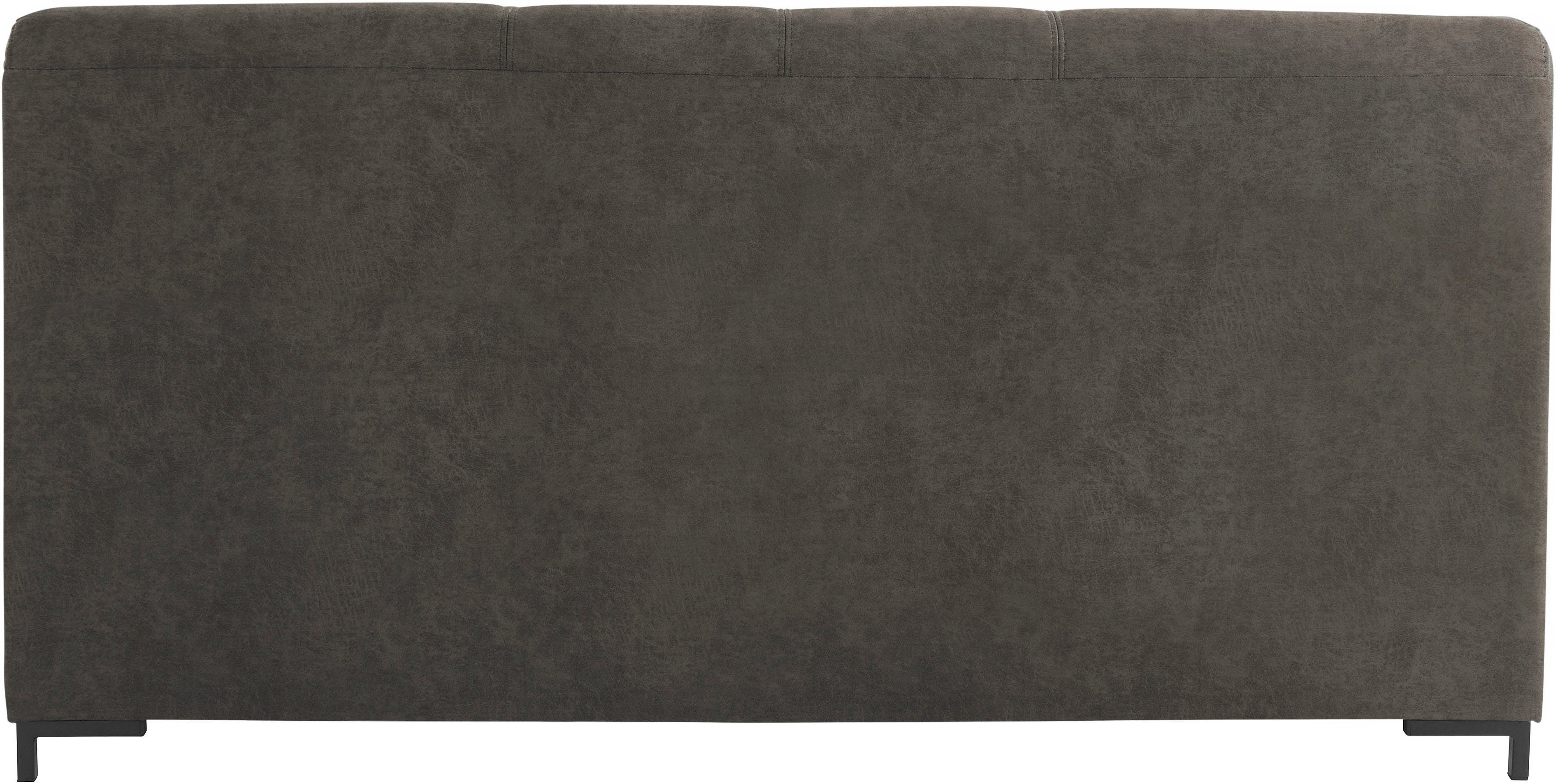 DOMO collection 2-zitsbank Ledas kubisch en comfortabel, platte armleuningen, elegante voet,