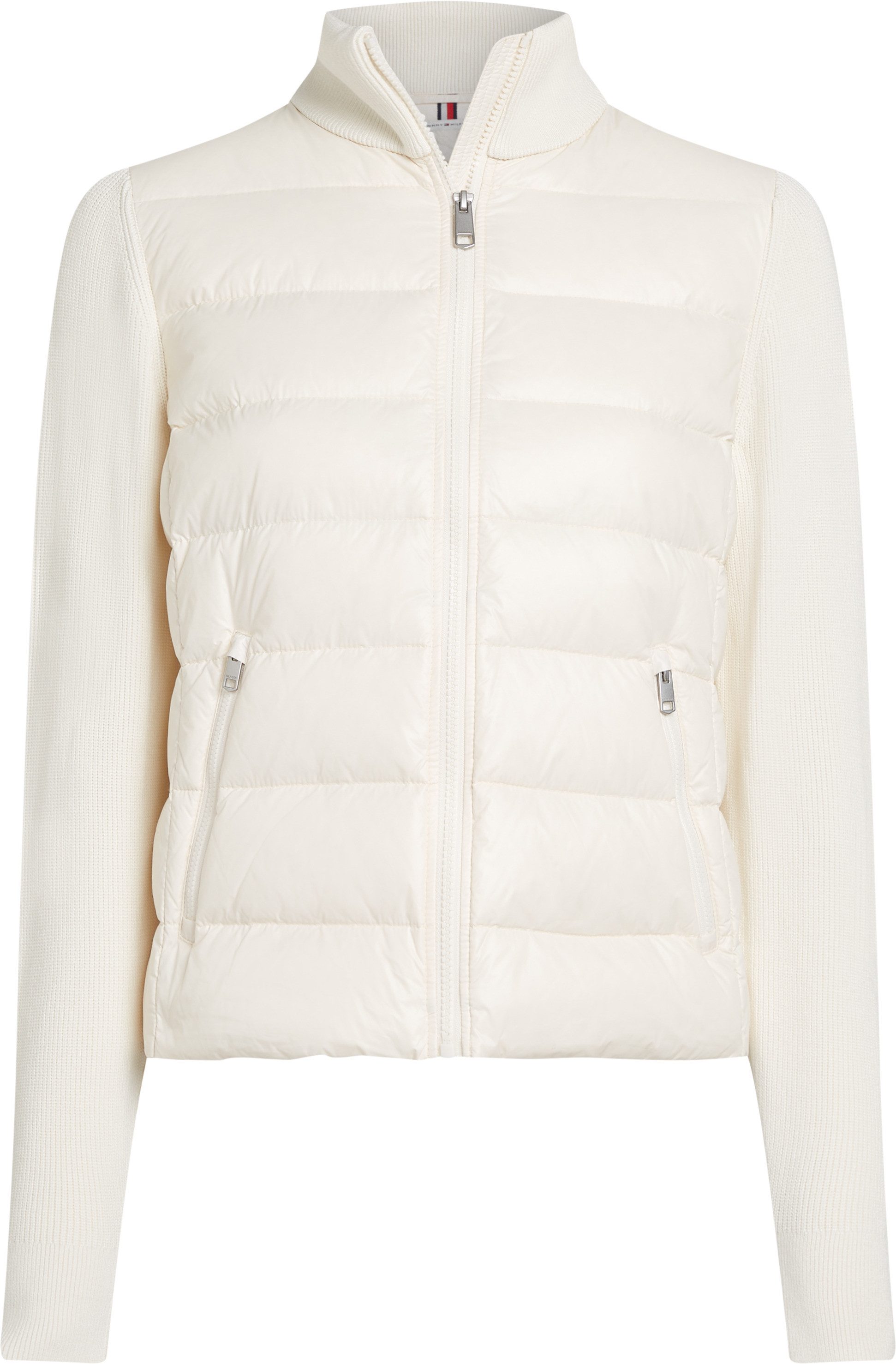 Tommy Hilfiger Gewatteerde jas LW DOWN FEMININE GLOSS KNIT JKT