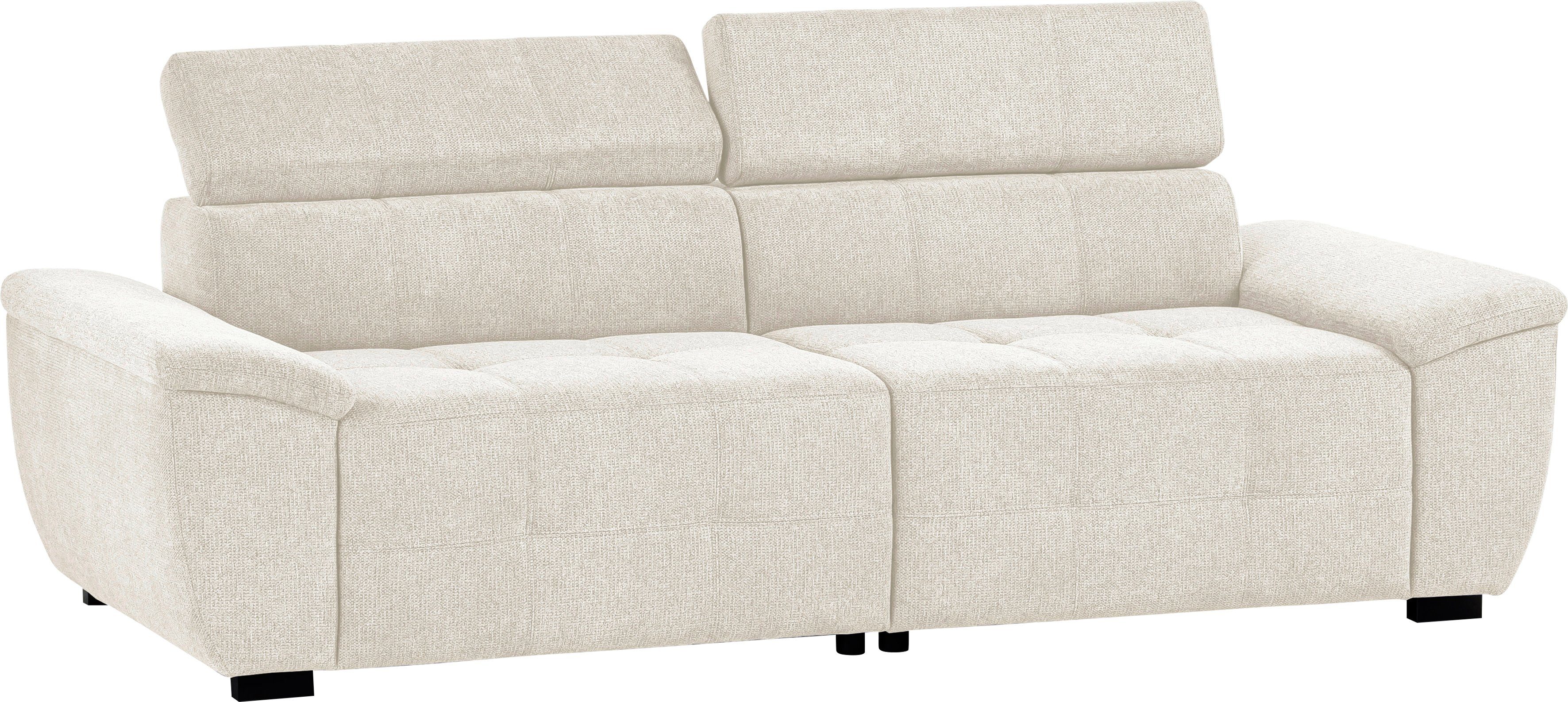 exxpo - sofa fashion Megabank Exxpo MAVERICK, zachte bekleding, hoog zitcomfort incl. verstelbare hoofdsteunen, complexe detailafwerking