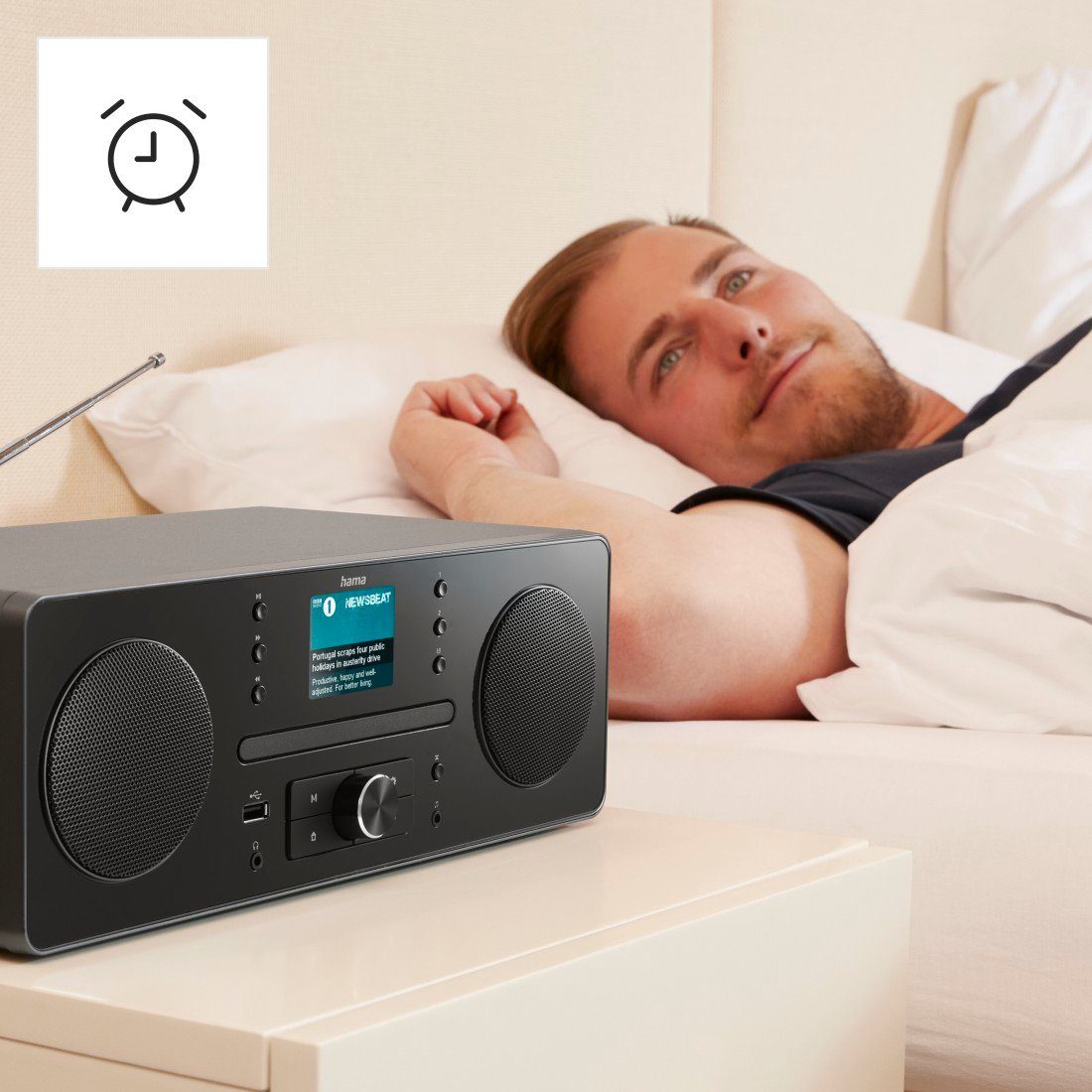 Hama Digitale radio DAB Digitale radio (internet radio, radio wekker, CD-speler, Bluetooth, app)