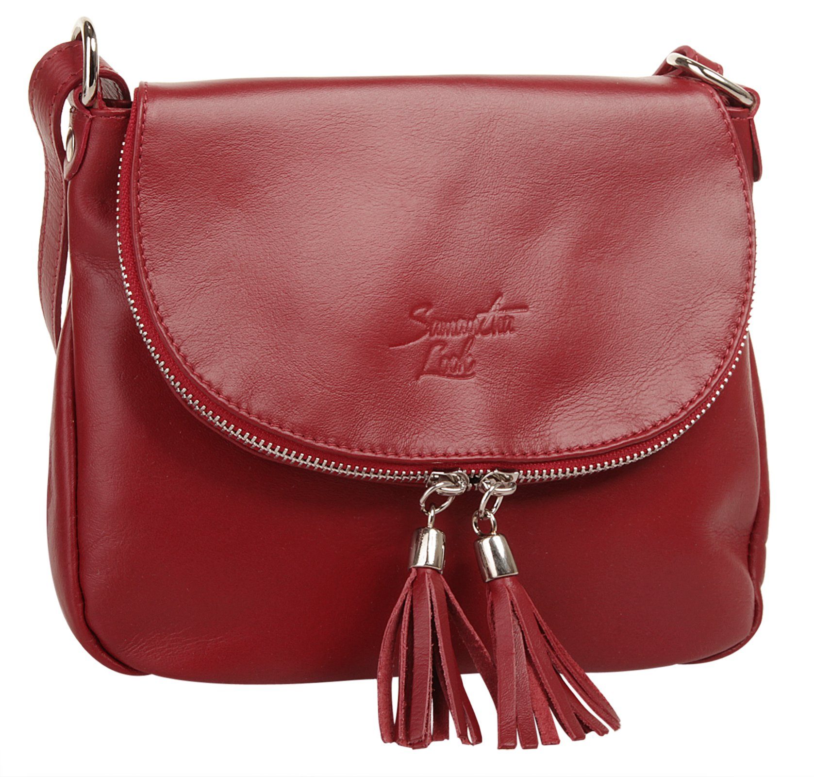 Samantha Look Schoudertas echt leer, made in italy