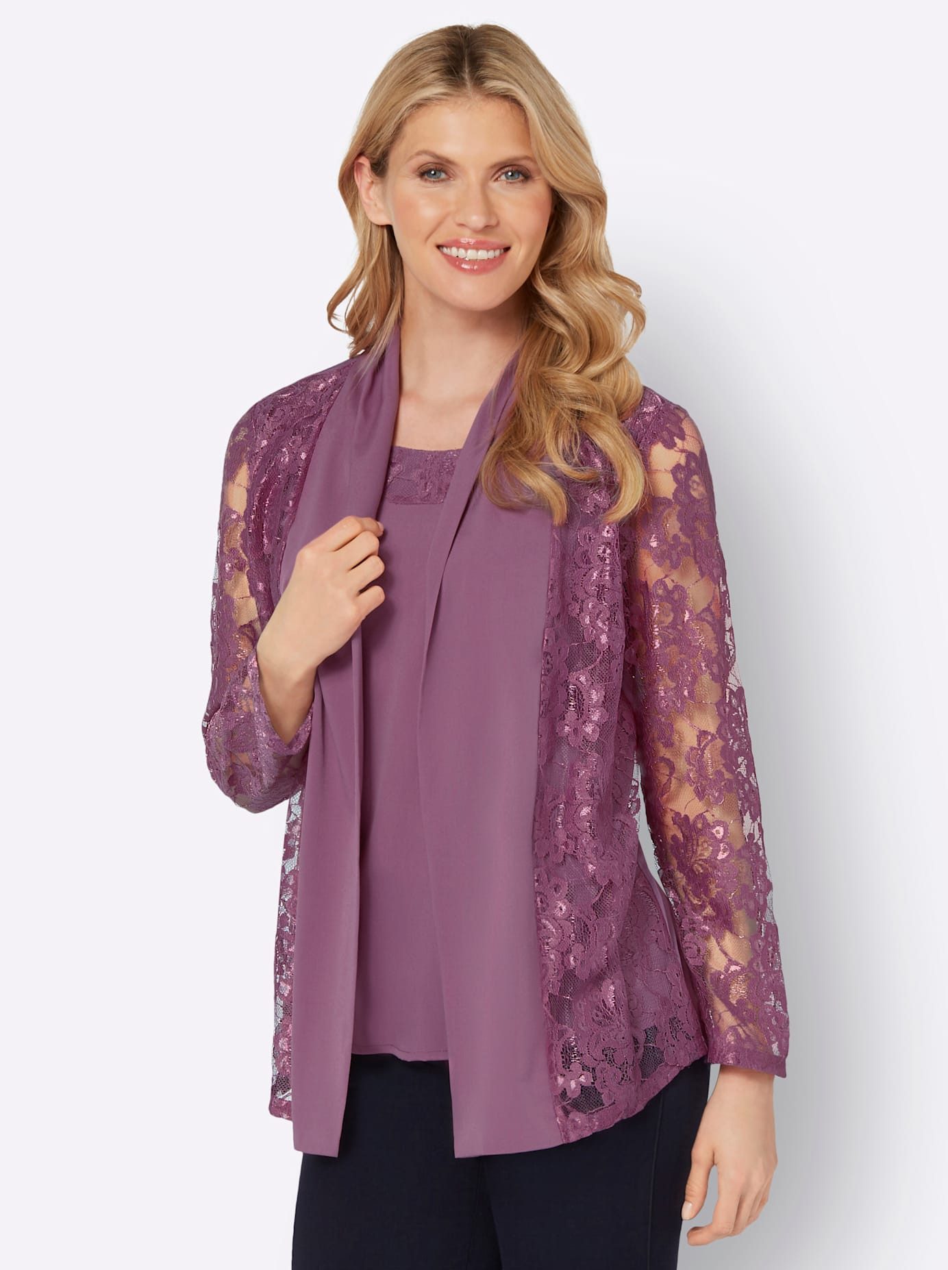 Classic Basics Kanten blouse