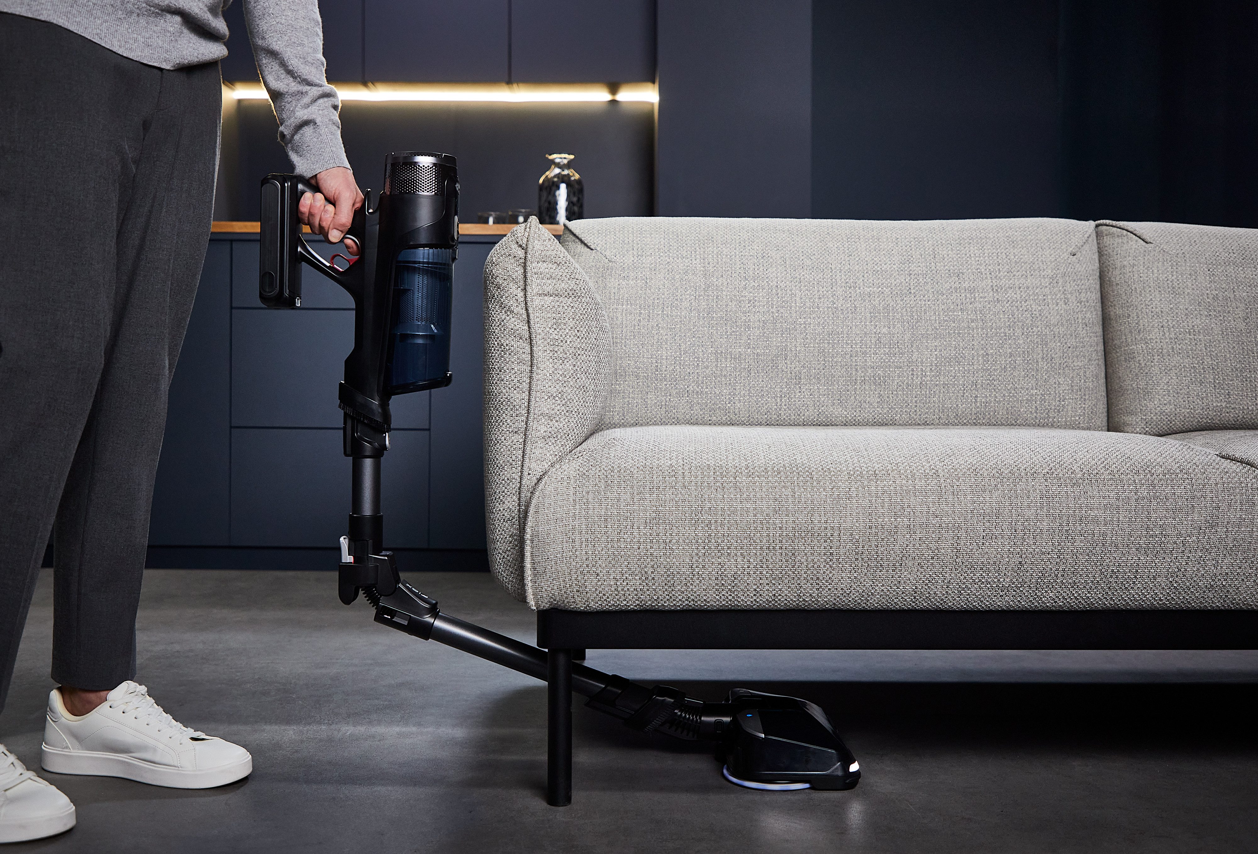Rowenta Nat-droog-kruimeldief RH9LC1 X-Force Flex 12.60 Neo Allergy Aerospin 150 aw, 60 min. zuigkracht, led zuigmond, bijzonder licht ontwerp